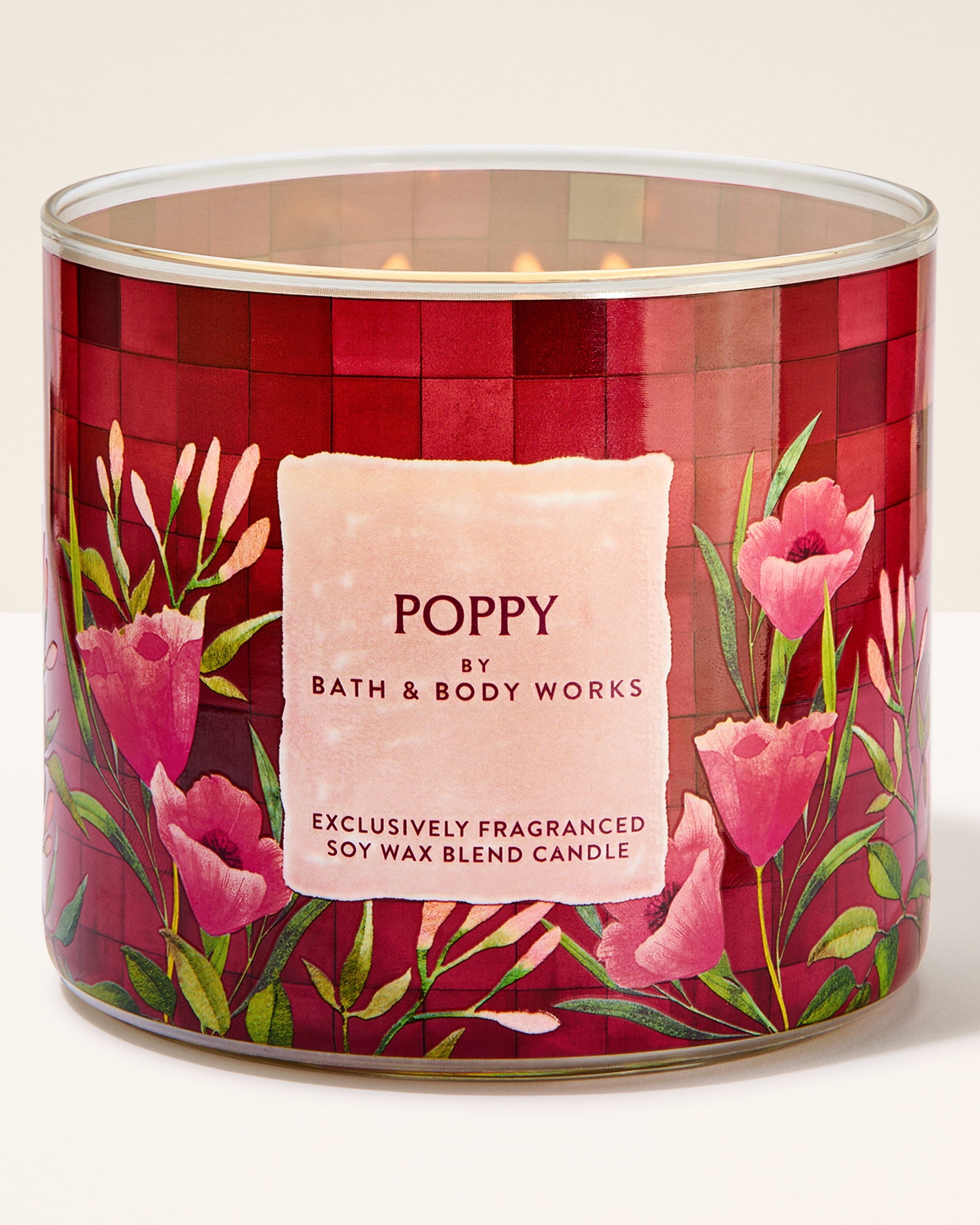 Vela 3 mechas Poppy