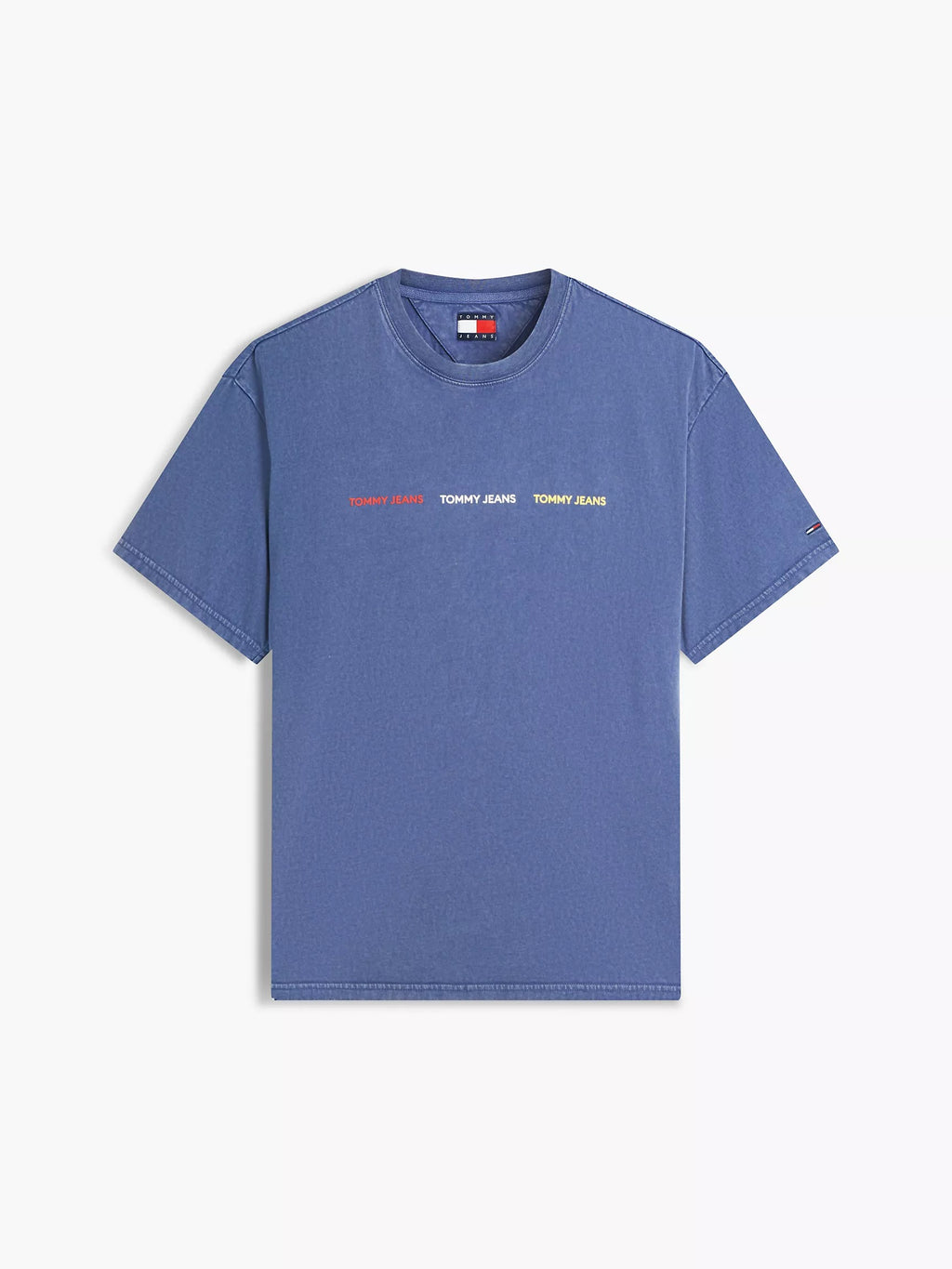 Franela holgada con logo estampado prelavada