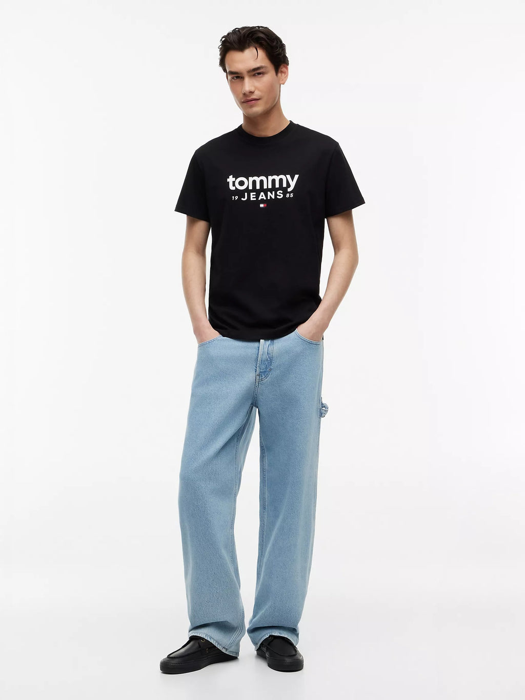 Franela cuello redondo con logo central TOMMY JEANS