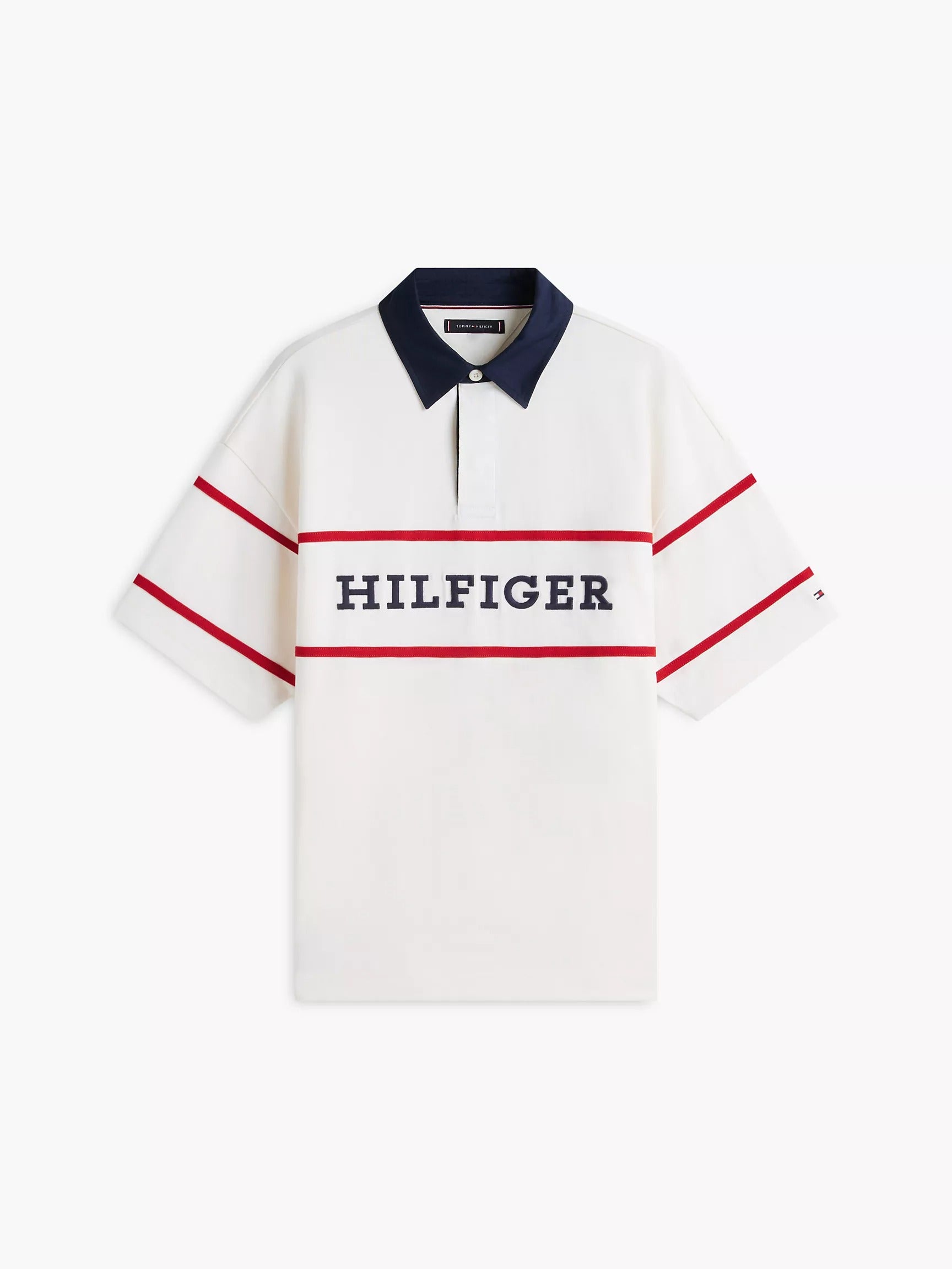 Chemise holgada con logo bordado estilo ruby