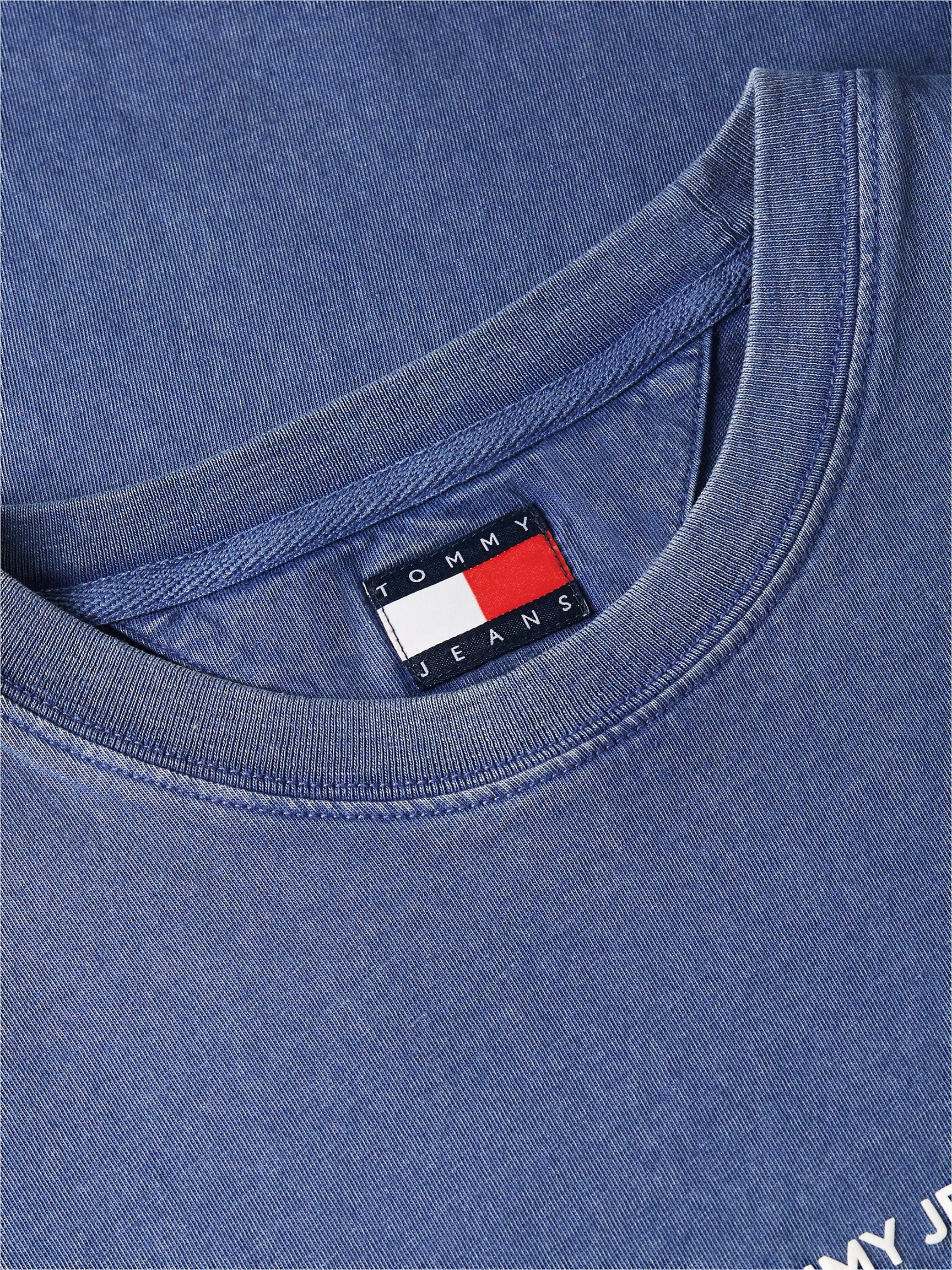 Franela holgada con logo estampado prelavada