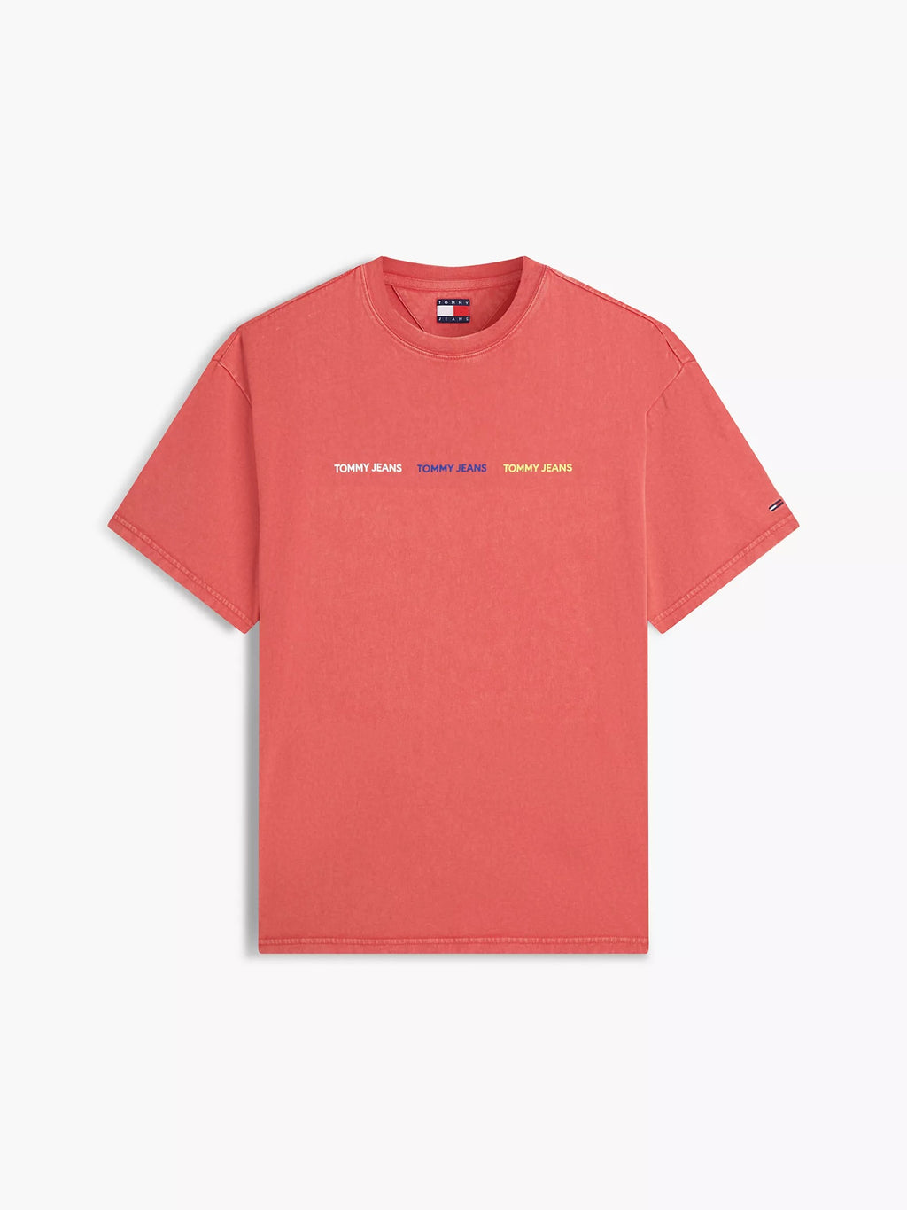 Franela holgada con logo estampado prelavada