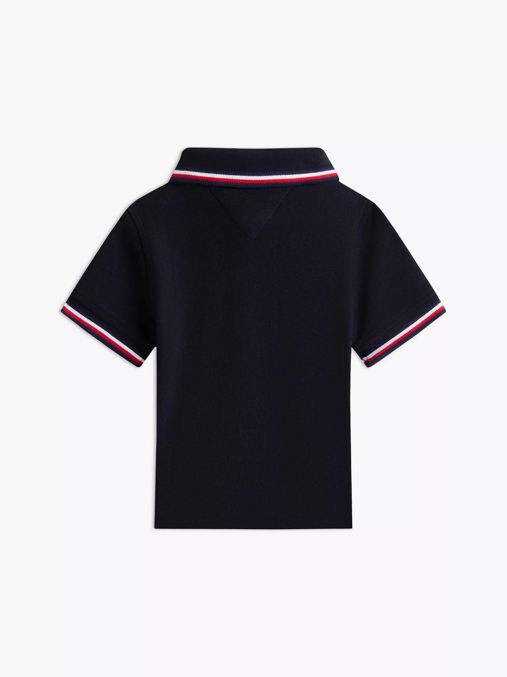 Chemise unicolor con cuello ribeteado para pequeños