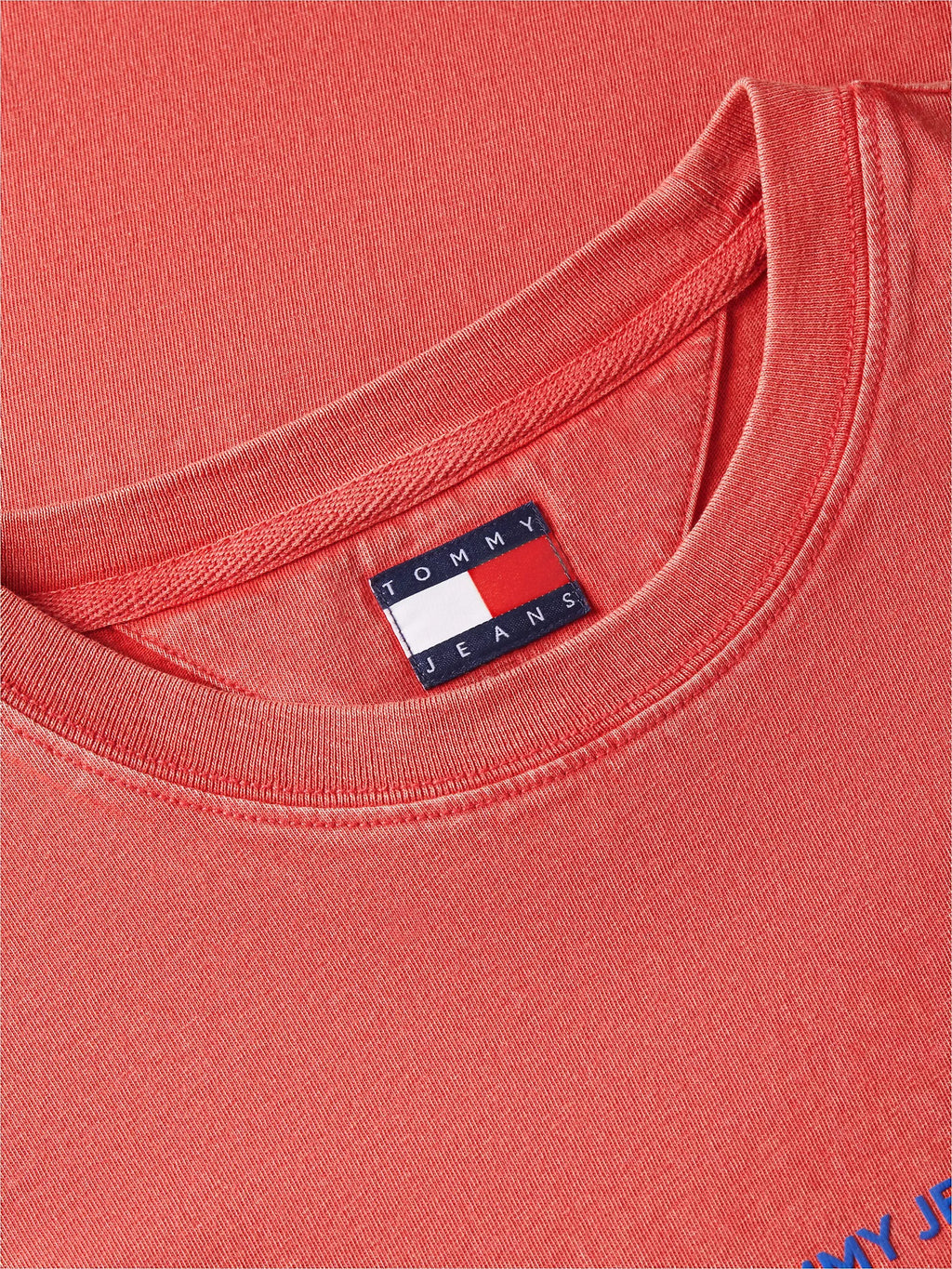 Franela holgada con logo estampado prelavada