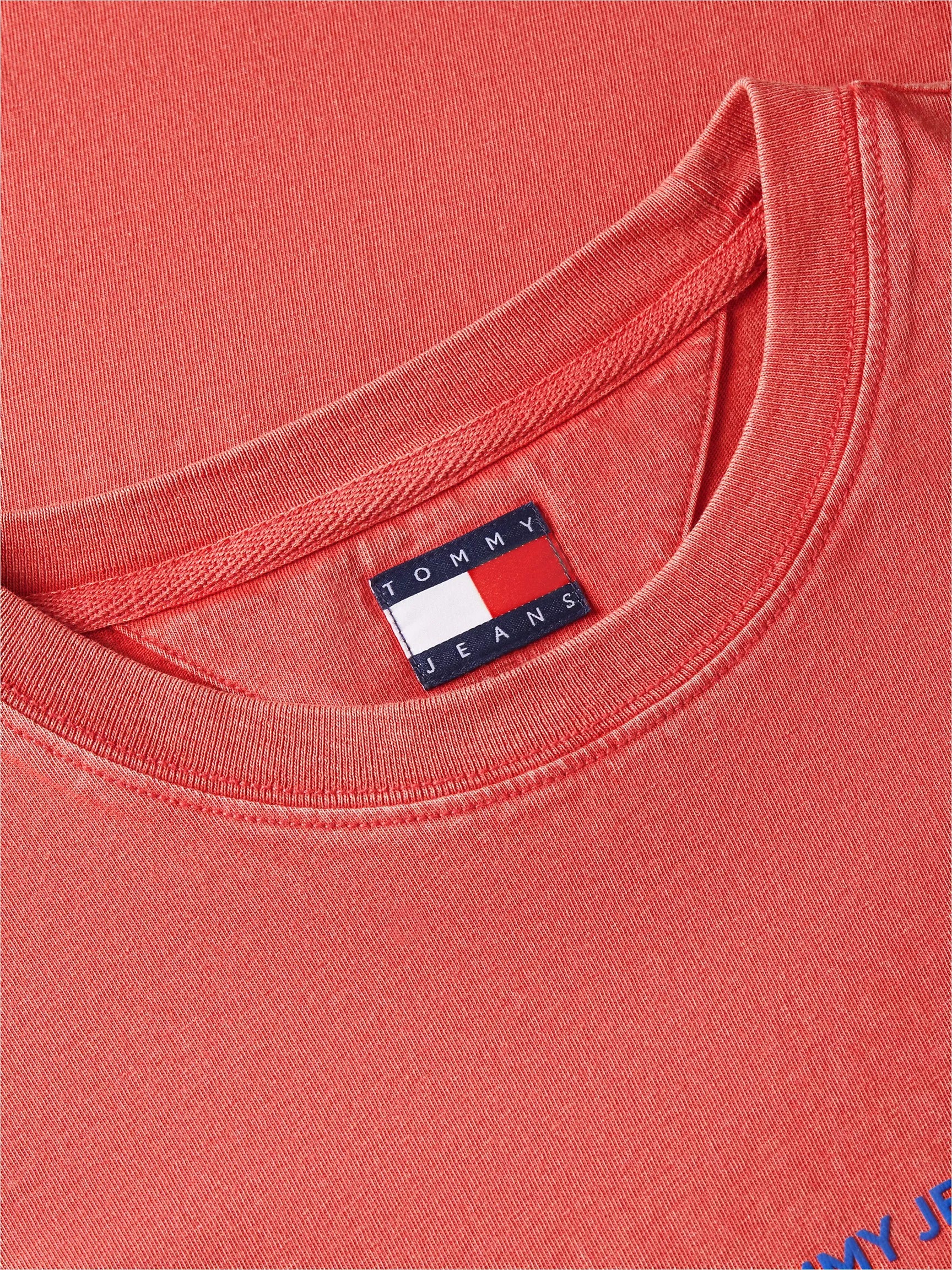 Franela holgada con logo estampado prelavada