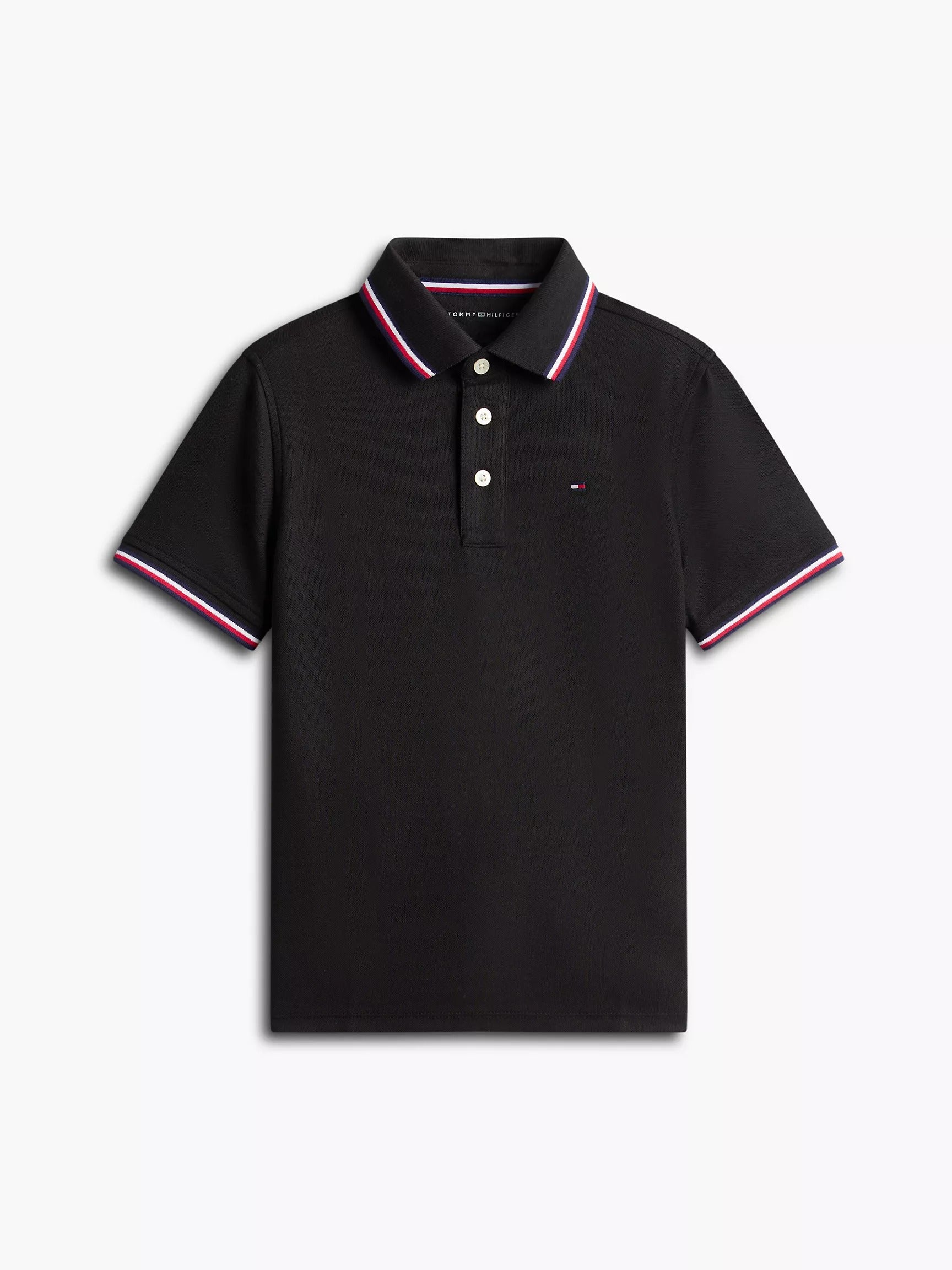 Chemise unicolor con cuello ribeteado para niño