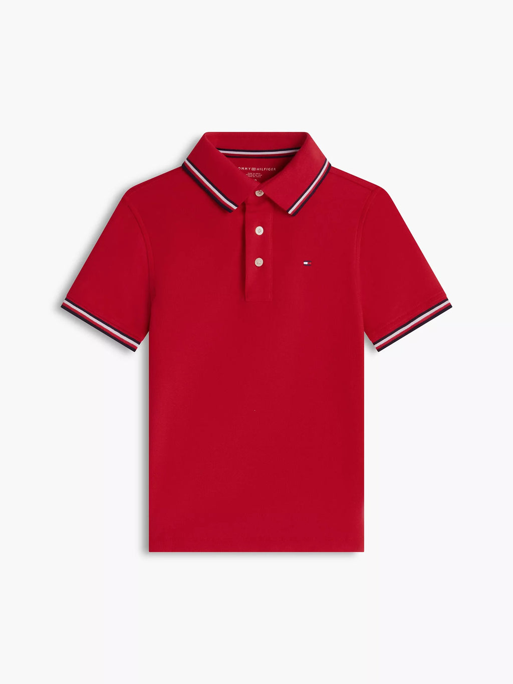 Chemise unicolor con cuello ribeteado para niño