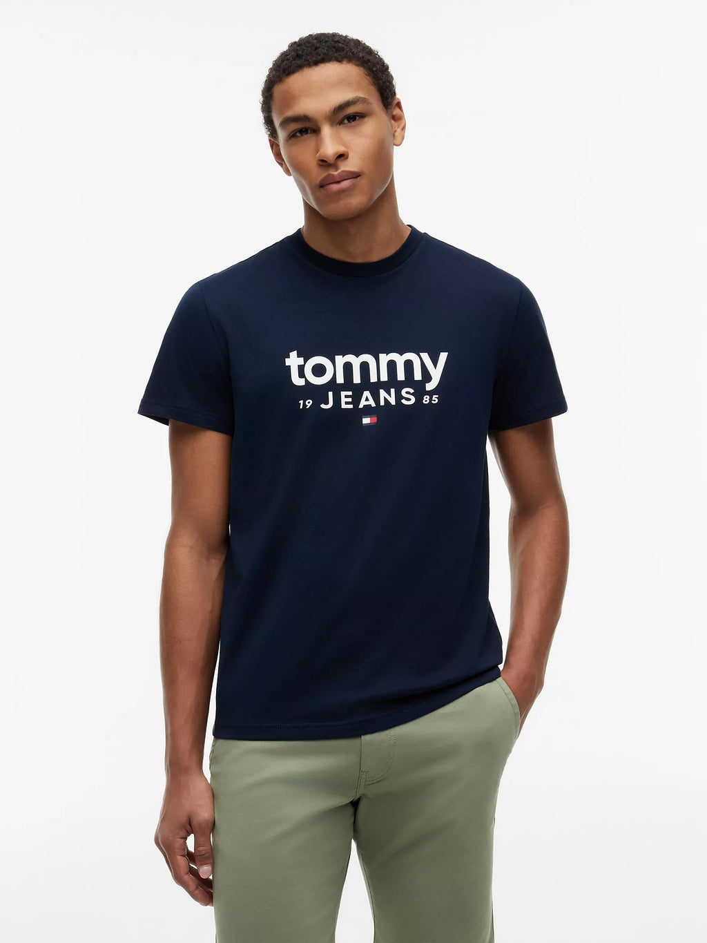 Franela cuello redondo con logo central TOMMY JEANS