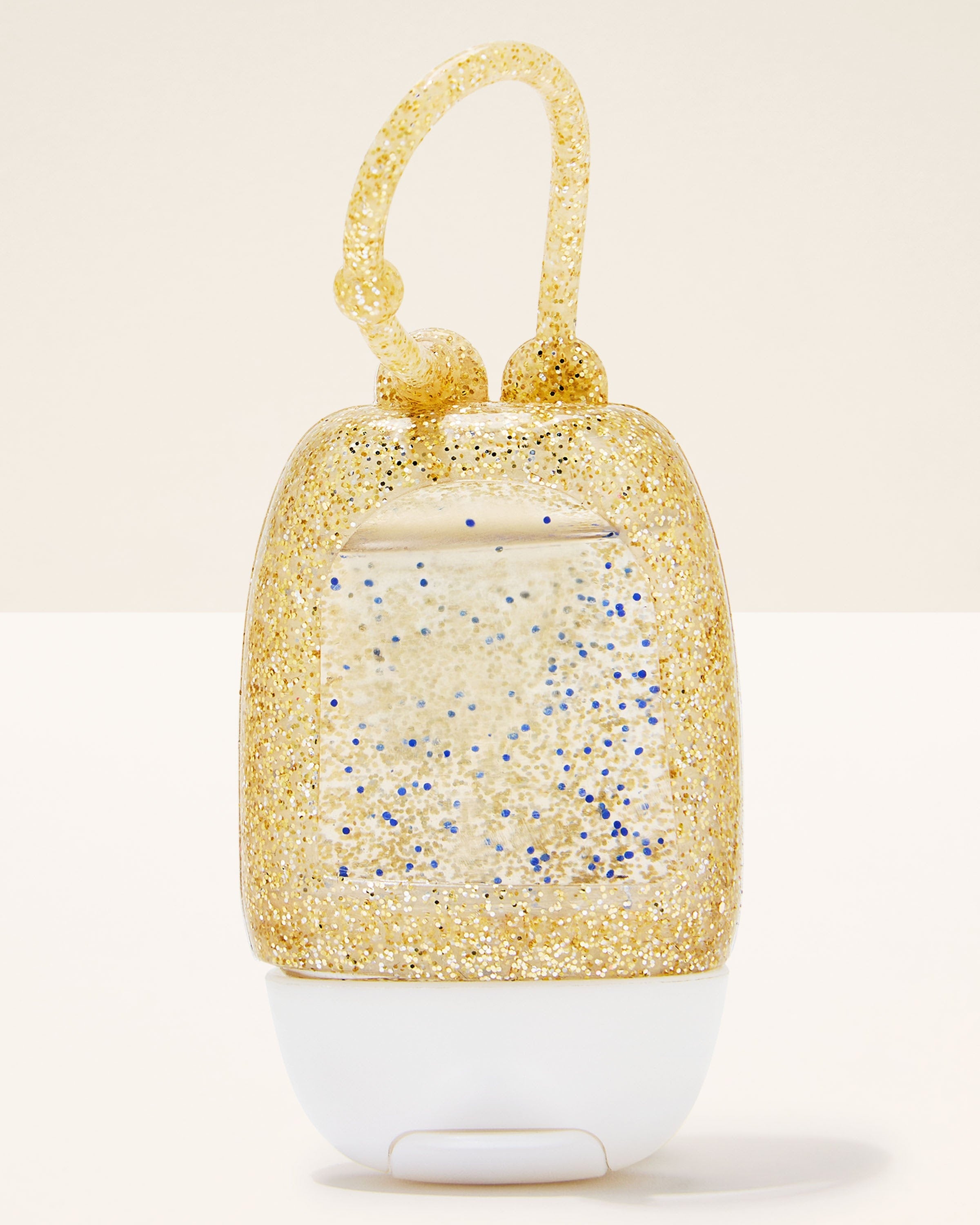 Porta antibacterial dorado con escarcha