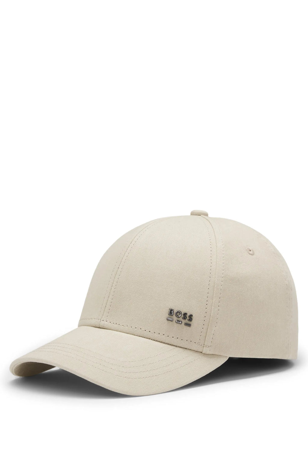 Gorra con logo en metal