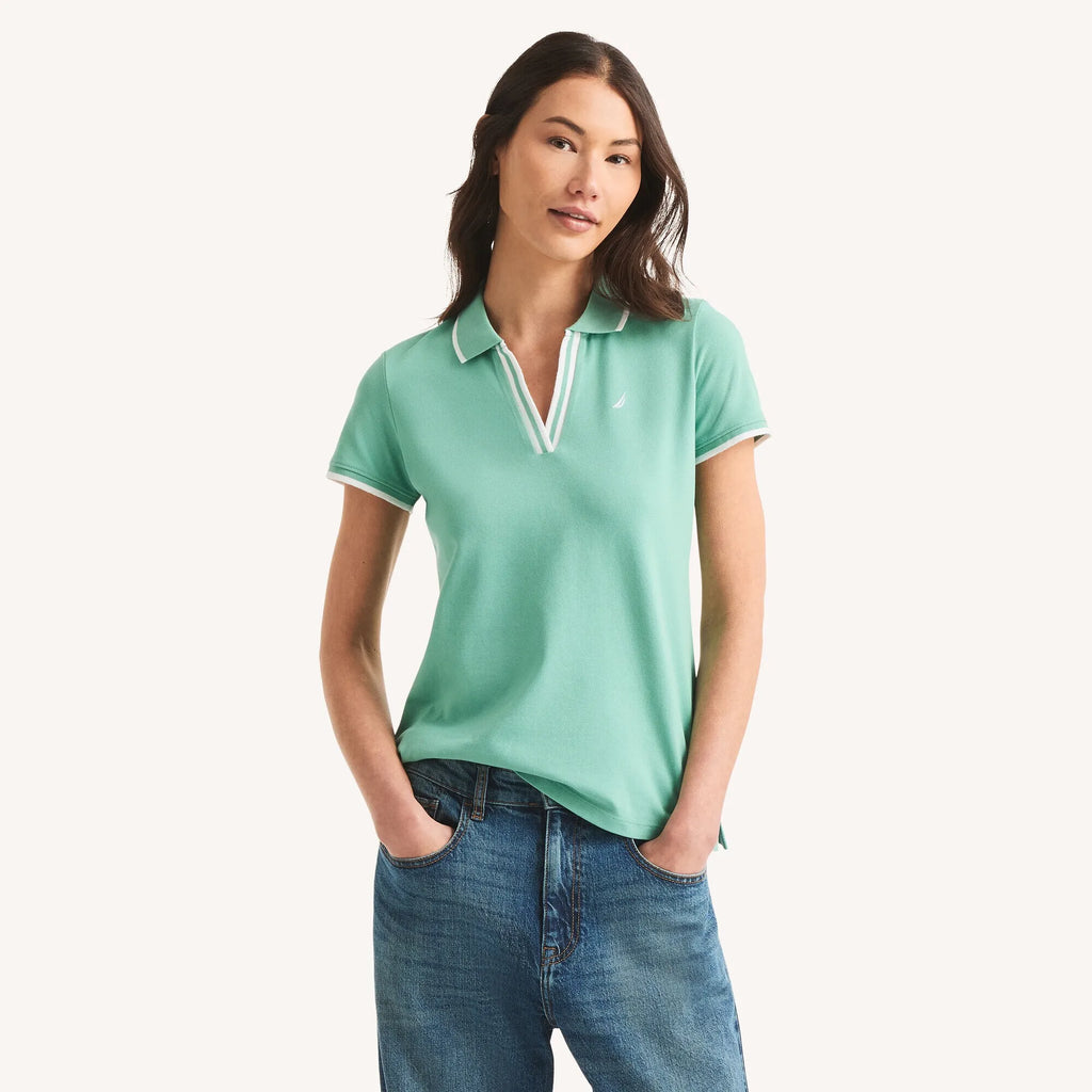 Chemise cuello en V sin botones