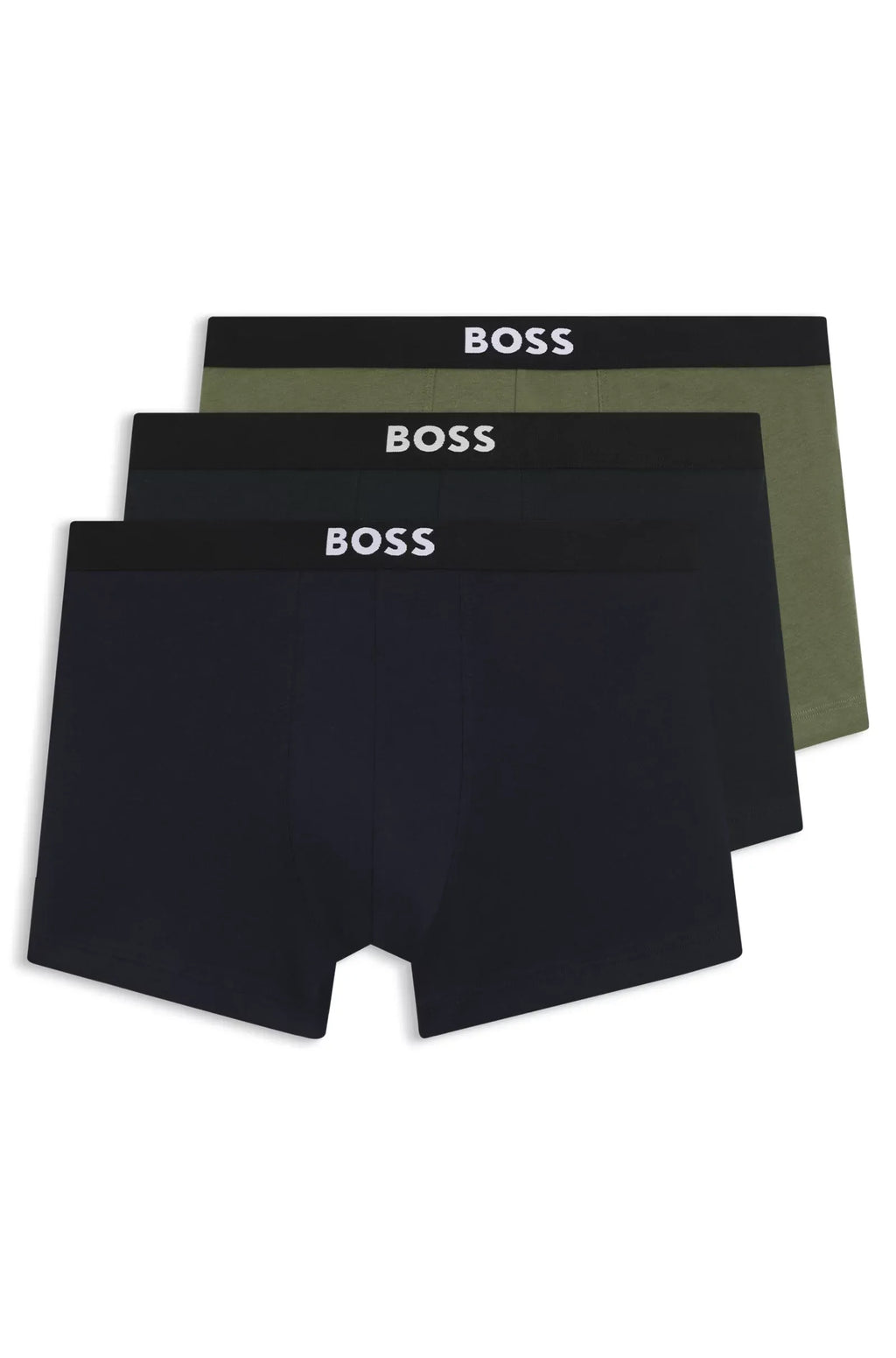 3 Pack Boxer cortos con logo en cinta