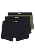 3 Pack Boxer cortos con logo en cinta