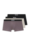 3 Pack Boxer cortos con logo en cinta