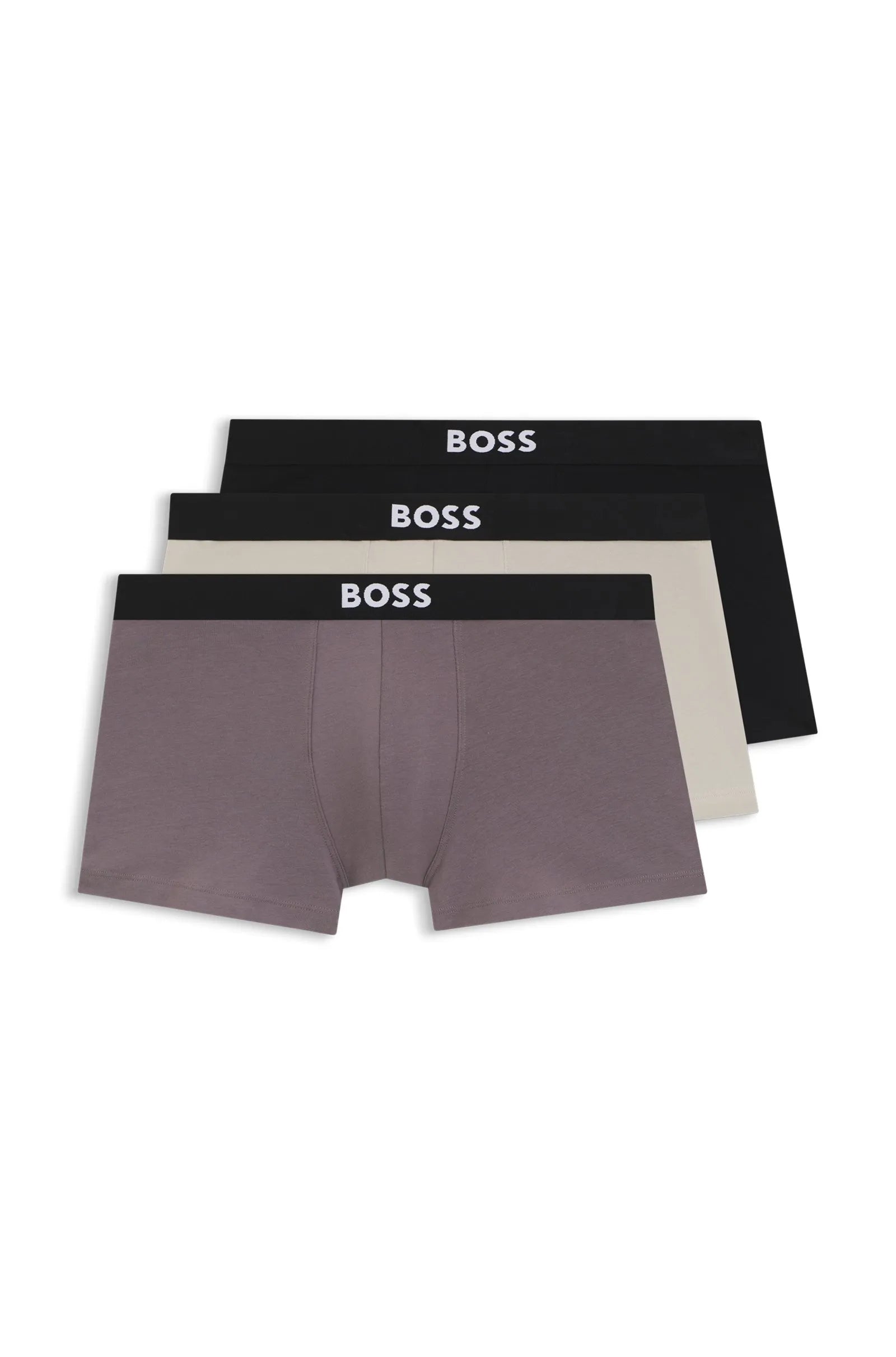 3 Pack Boxer cortos con logo en cinta