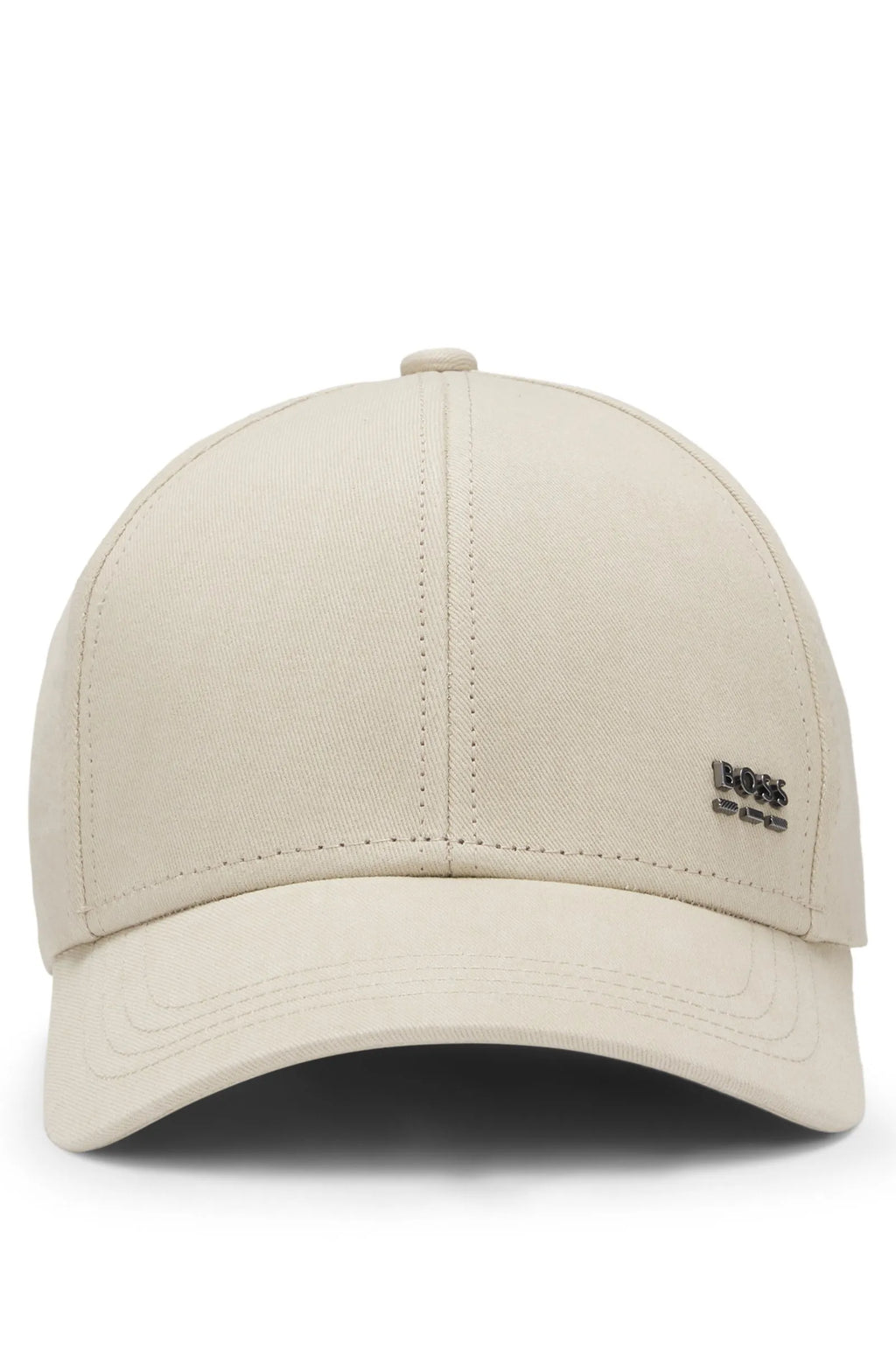 Gorra con logo en metal