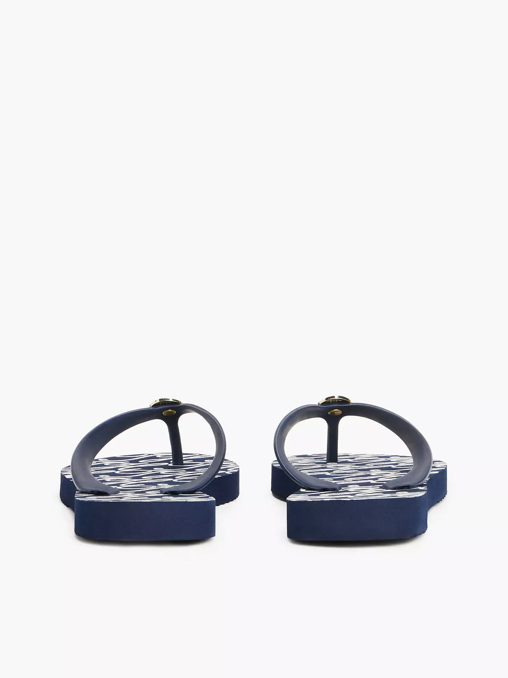 Sandalias con logo metálico