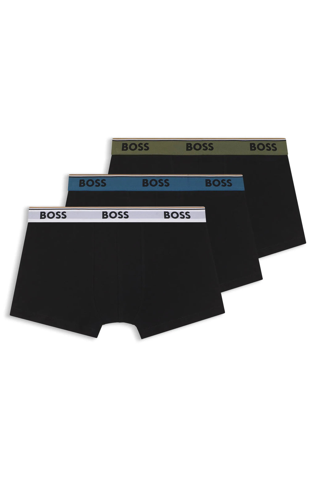 3 Pack Boxer cortos con logo en cinta
