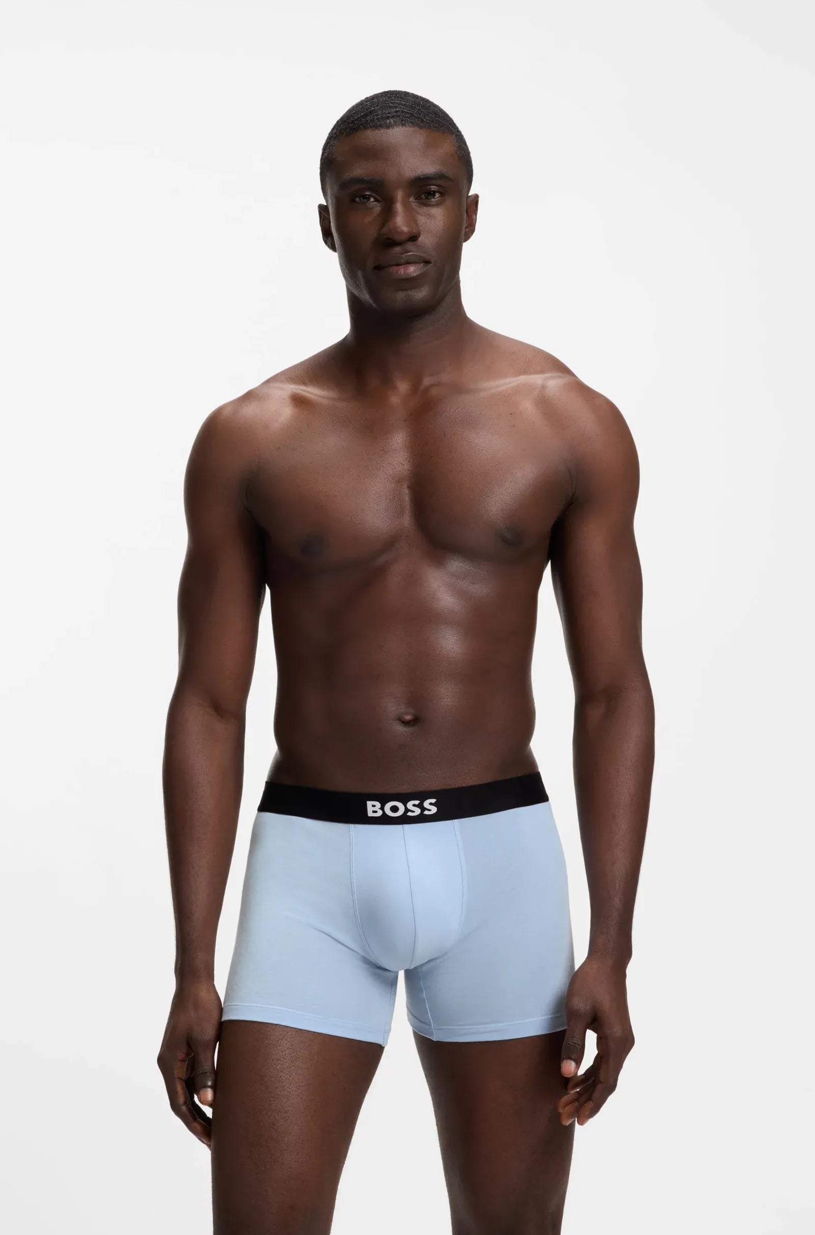 3 Pack Boxer cortos con logo en cinta