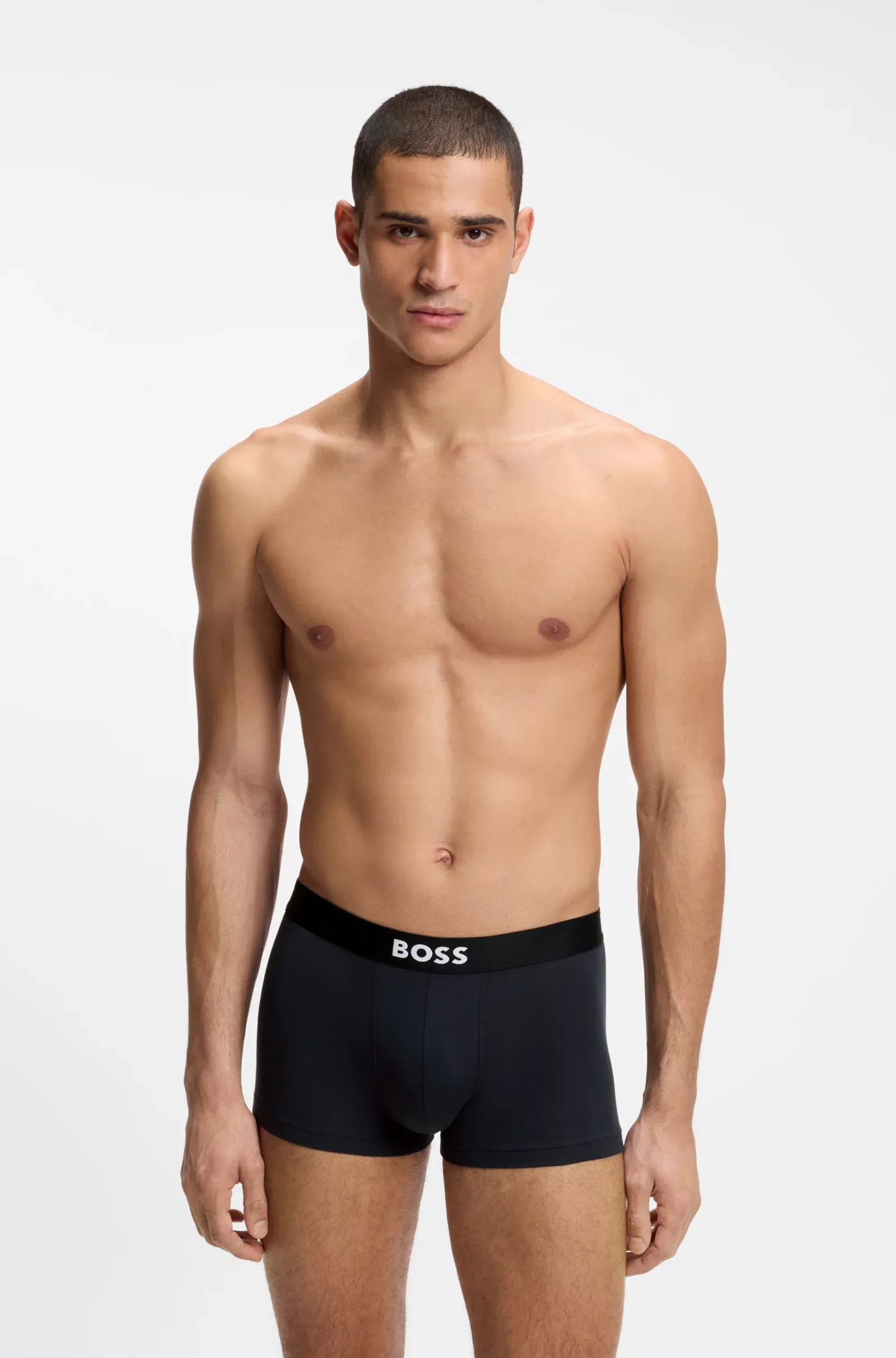 3 Pack Boxer cortos con logo en cinta
