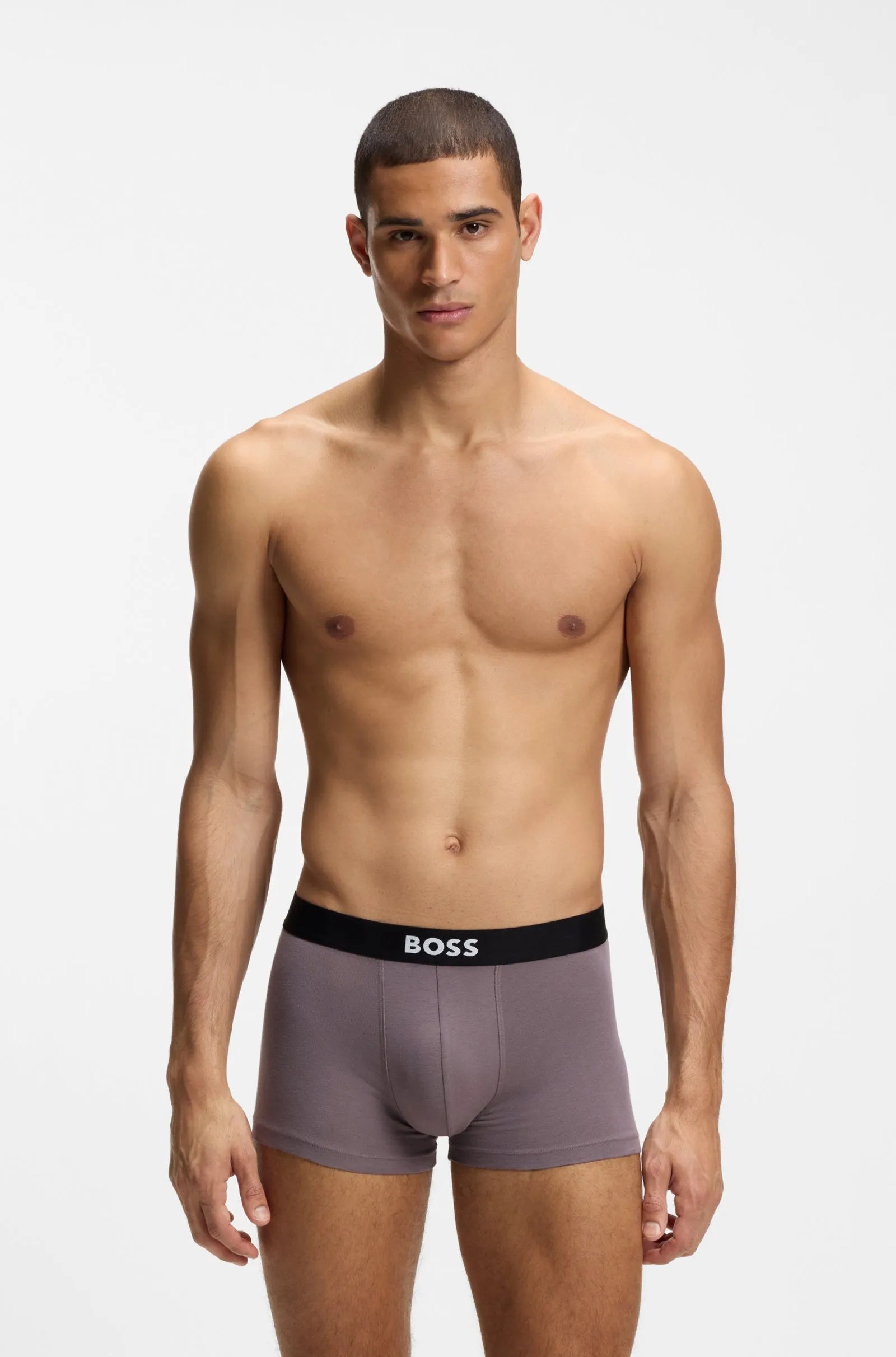 3 Pack Boxer cortos con logo en cinta