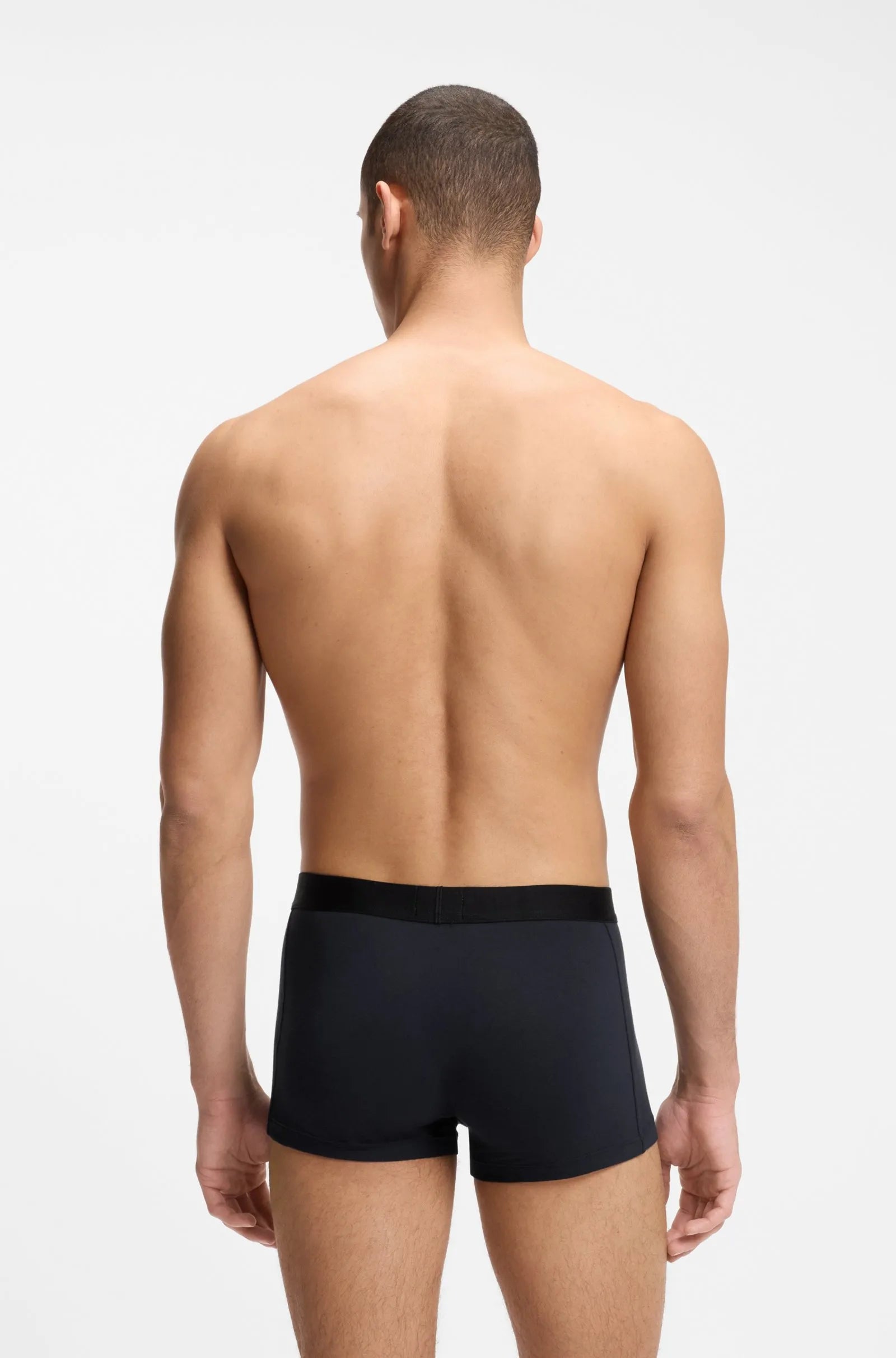 3 Pack Boxer cortos con logo en cinta