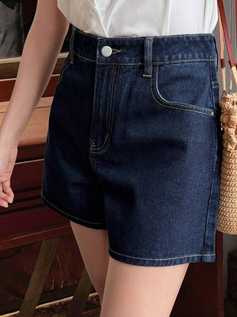 Short casual corte alto