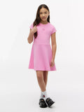 Vestido con logo central tonal para niñas