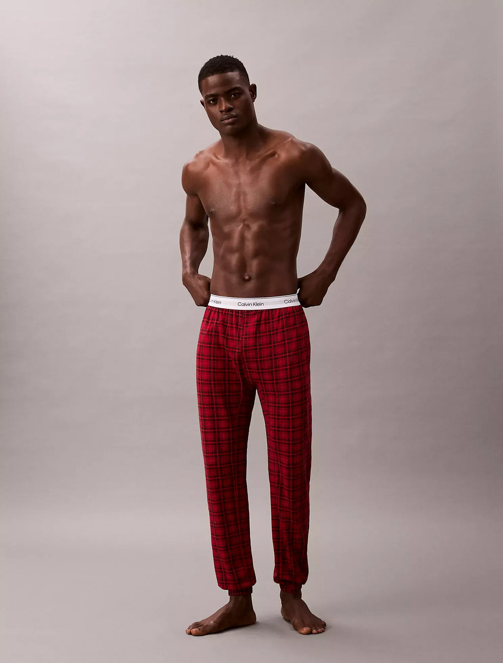 Pantalón tipo jogger para dormir de algodón