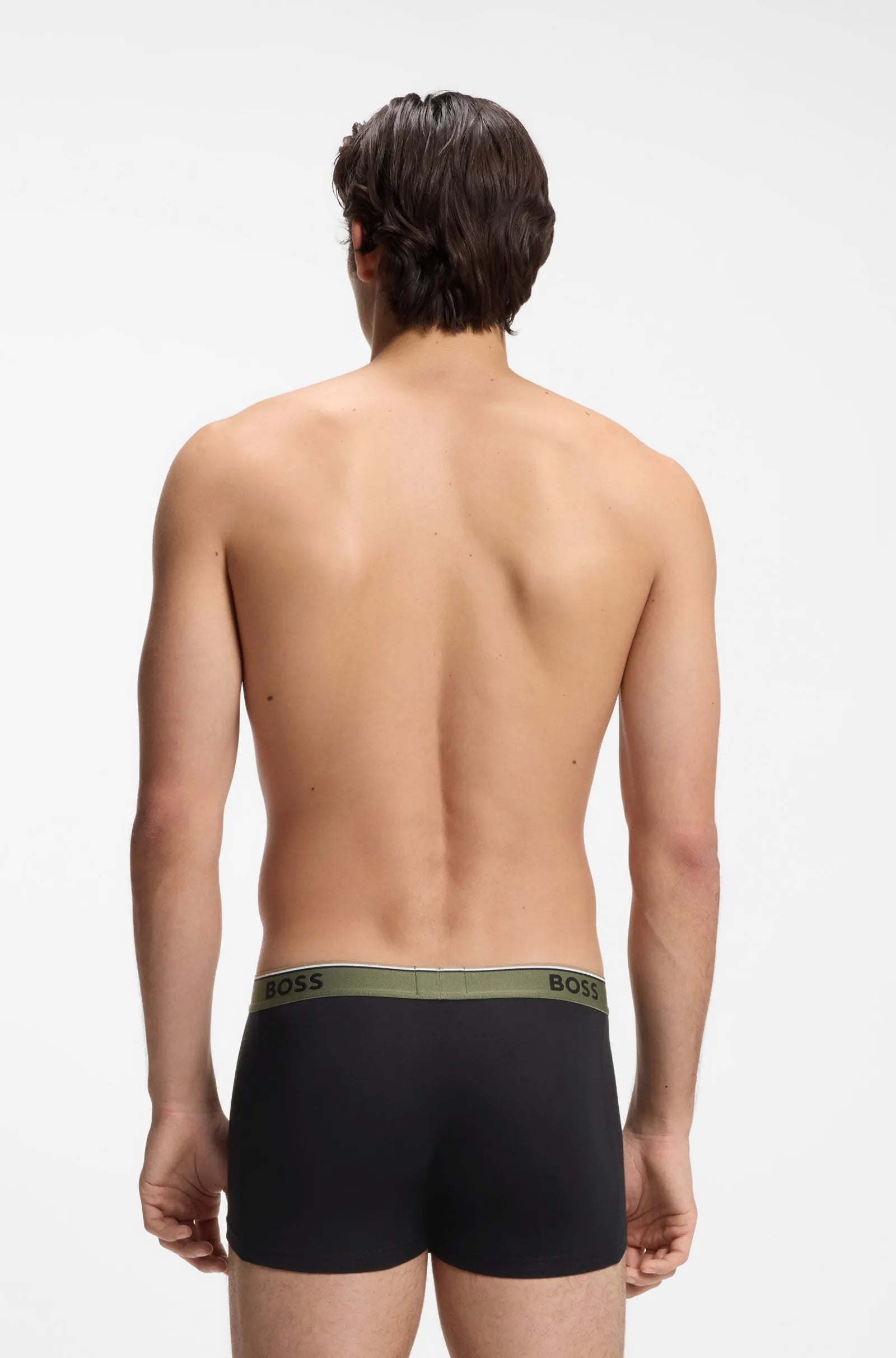 3 Pack Boxer cortos con logo en cinta