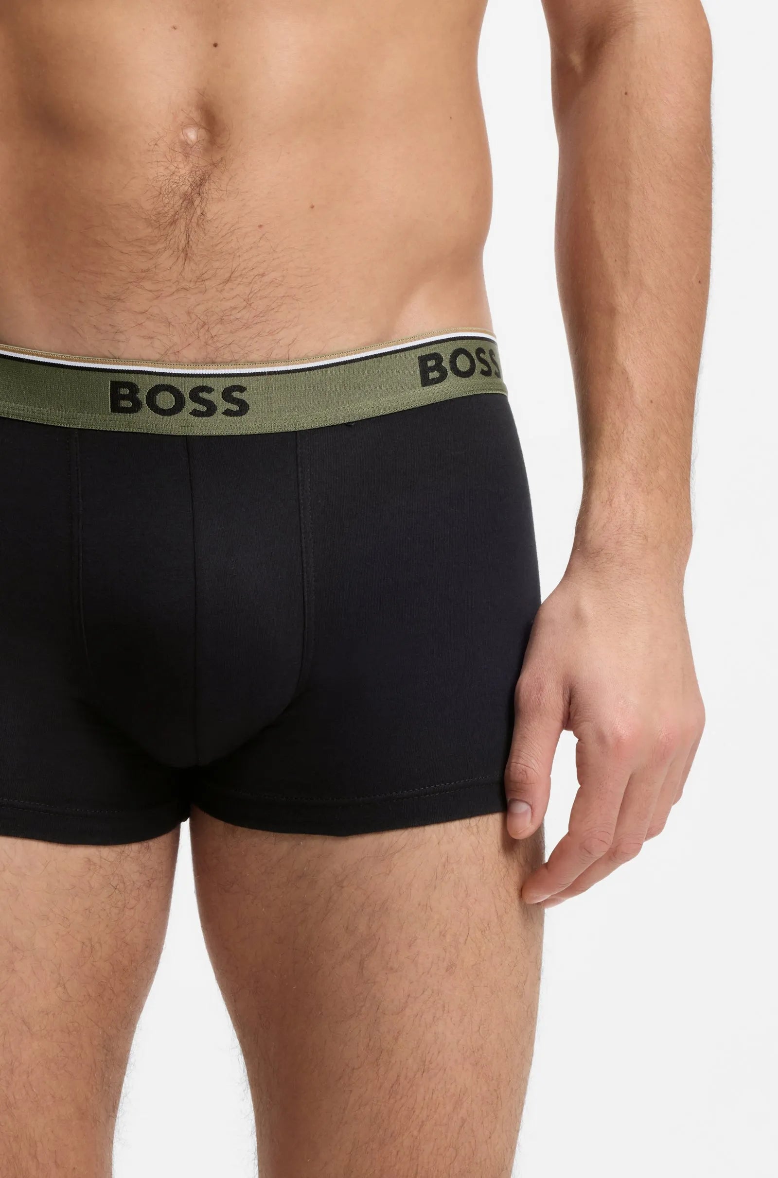 3 Pack Boxer cortos con logo en cinta