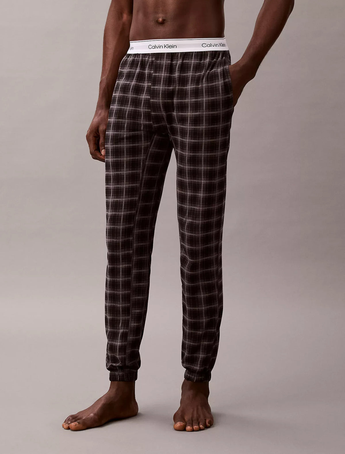 Pantalón tipo jogger para dormir de algodón