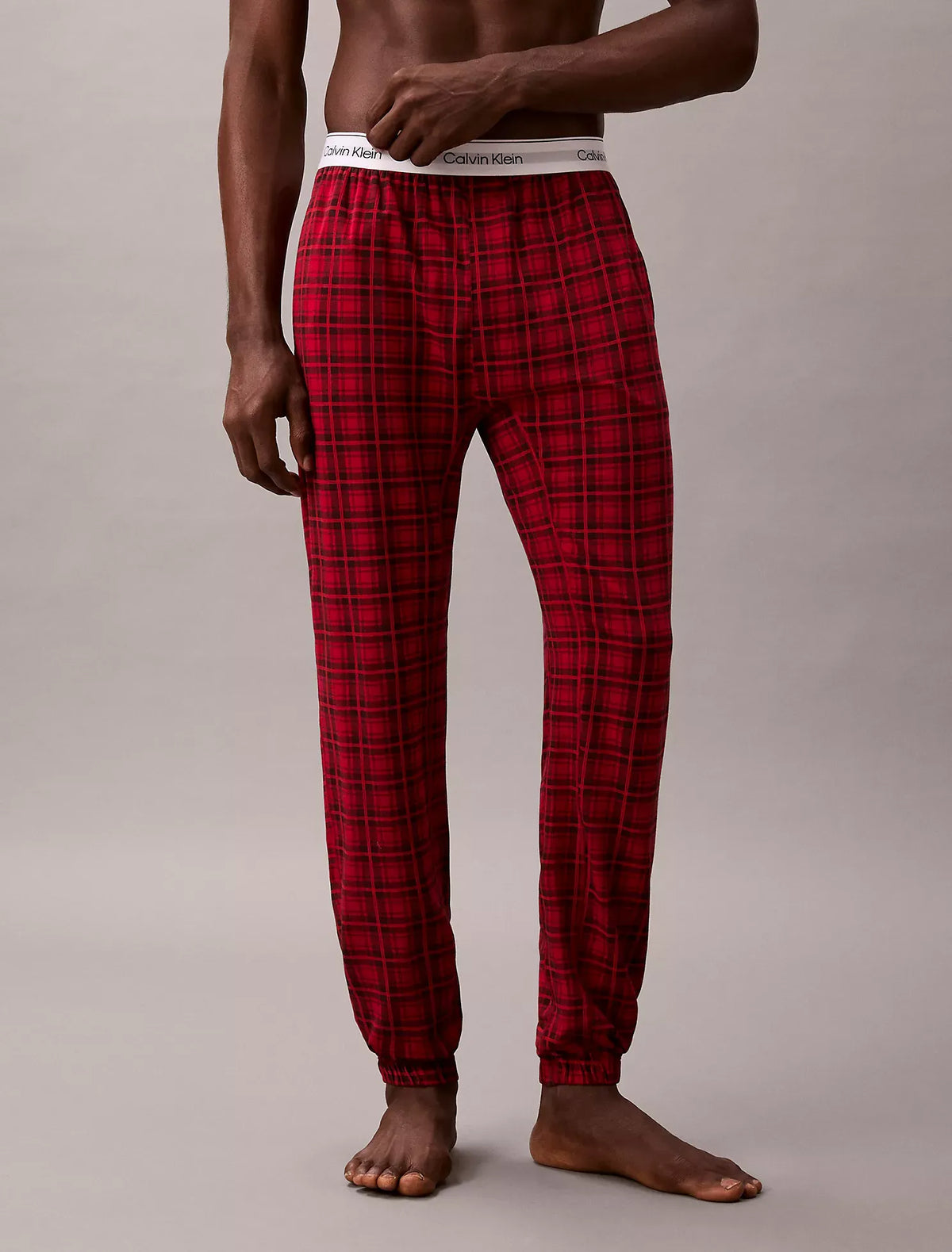 Pantalón tipo jogger para dormir de algodón