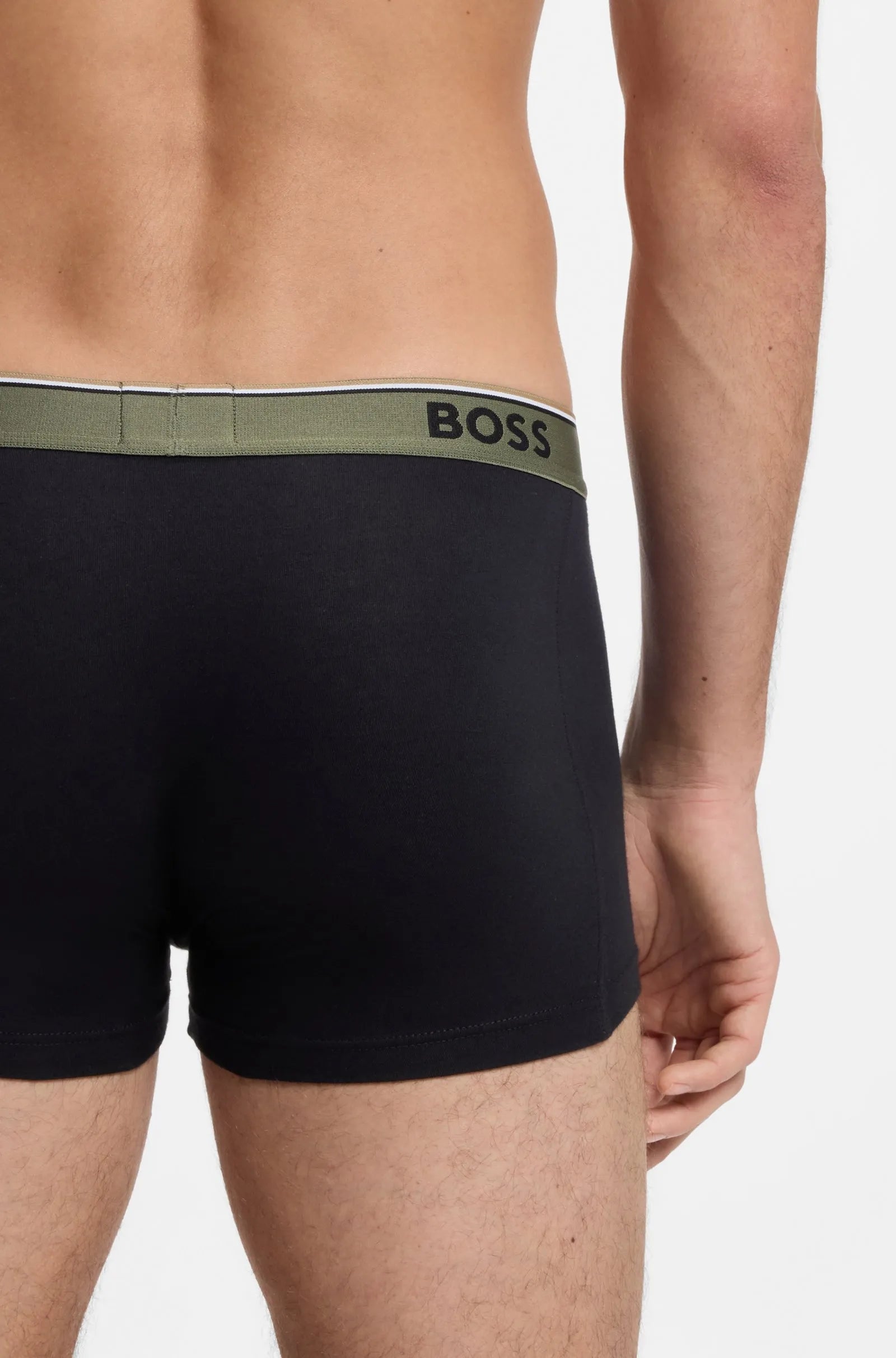 3 Pack Boxer cortos con logo en cinta