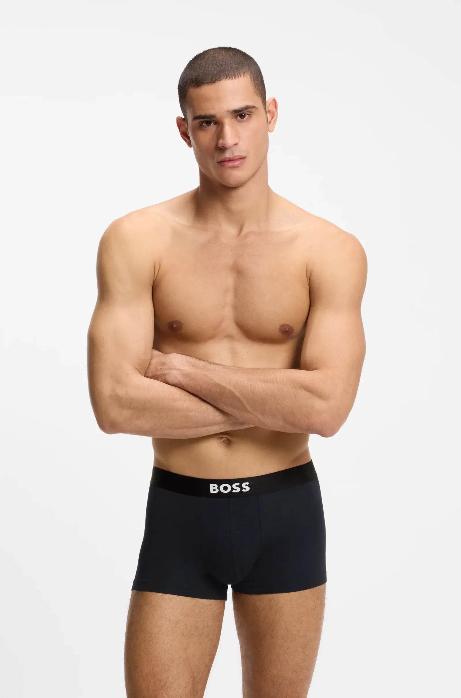 3 Pack Boxer cortos con logo en cinta