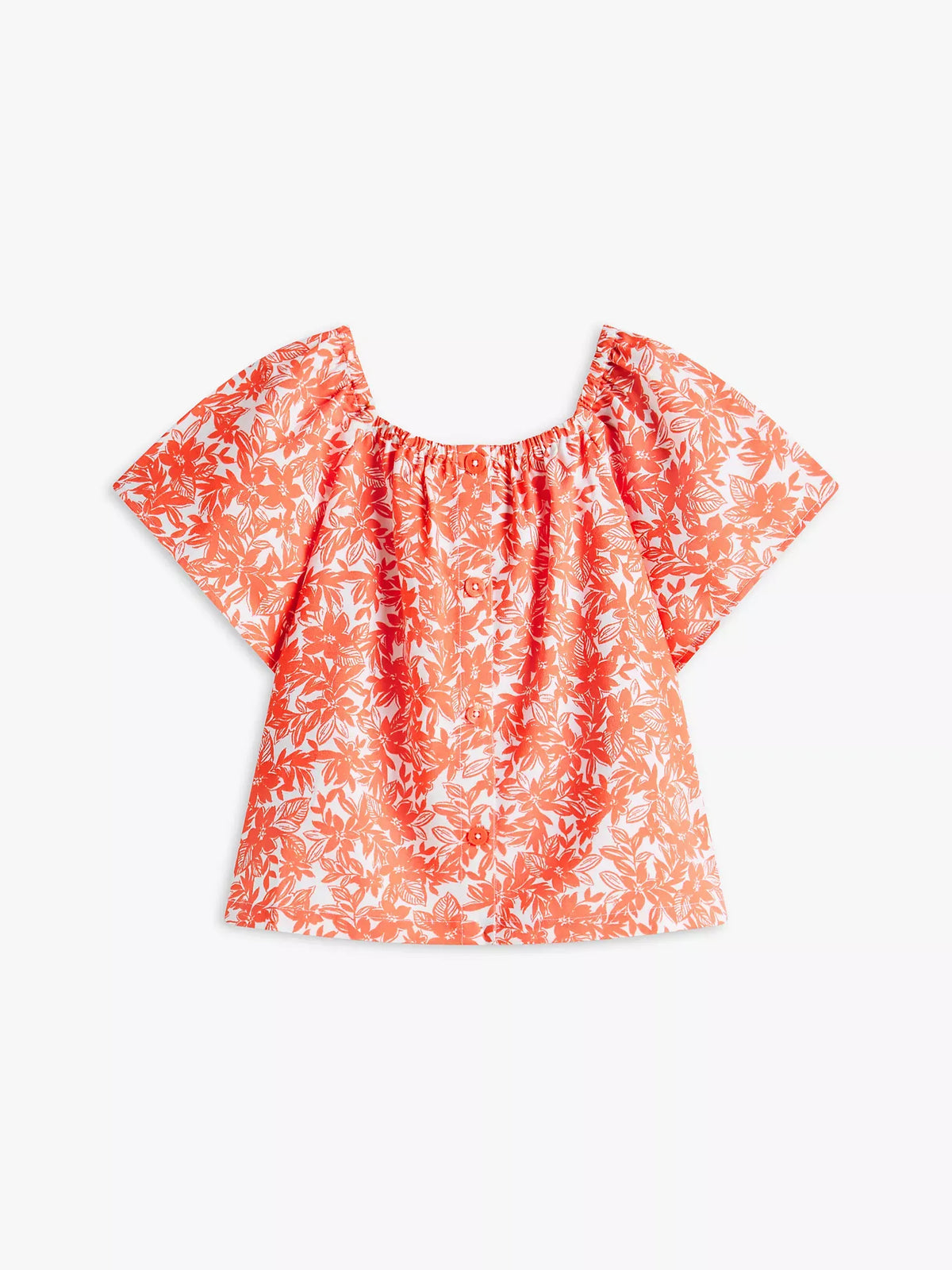 Blusa con estampado floral para niña