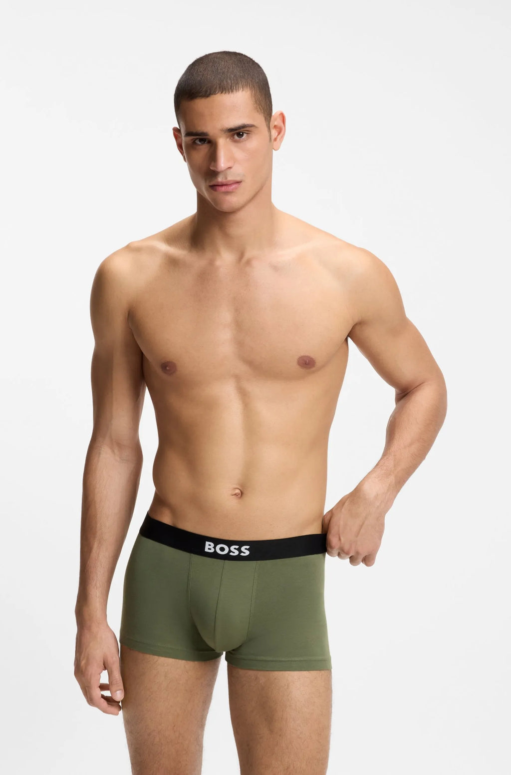 3 Pack Boxer cortos con logo en cinta