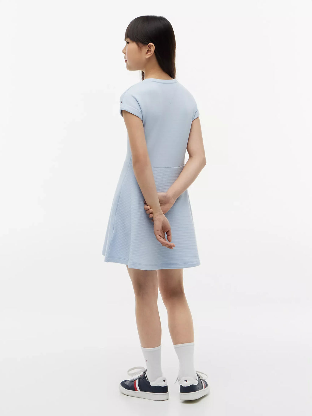 Vestido con logo central tonal para niñas