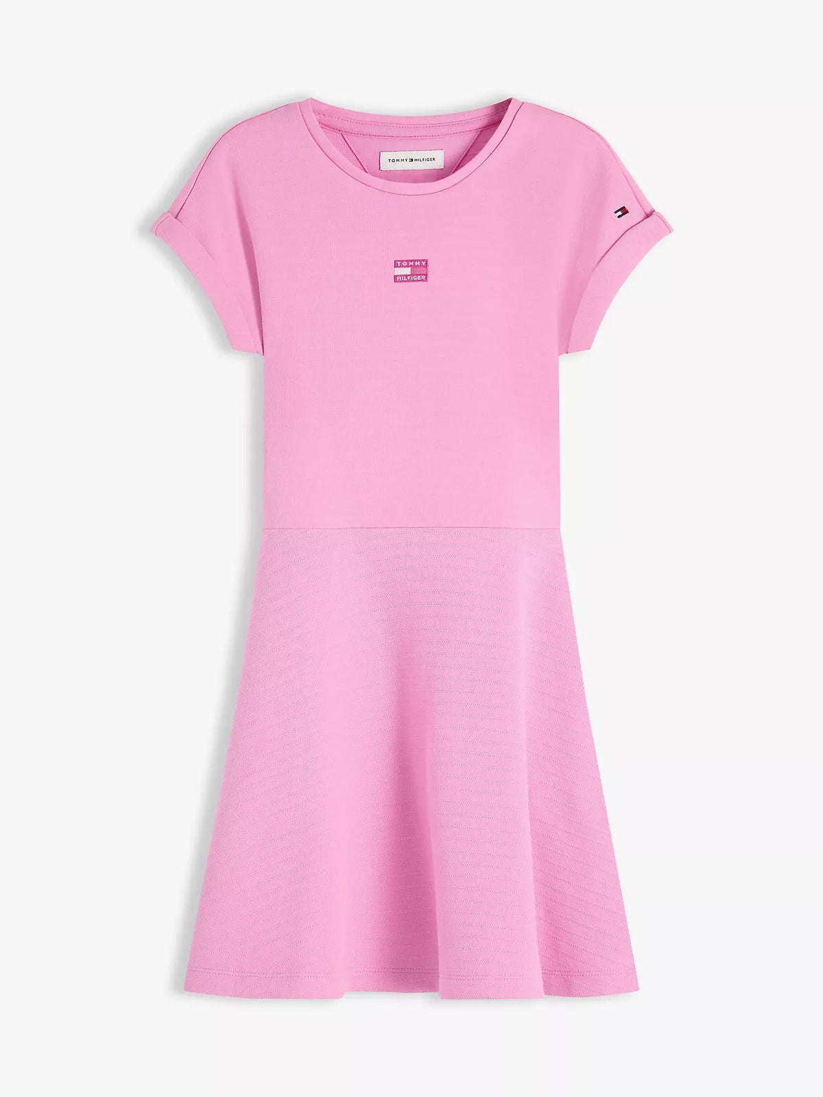 Vestido con logo central tonal para niñas