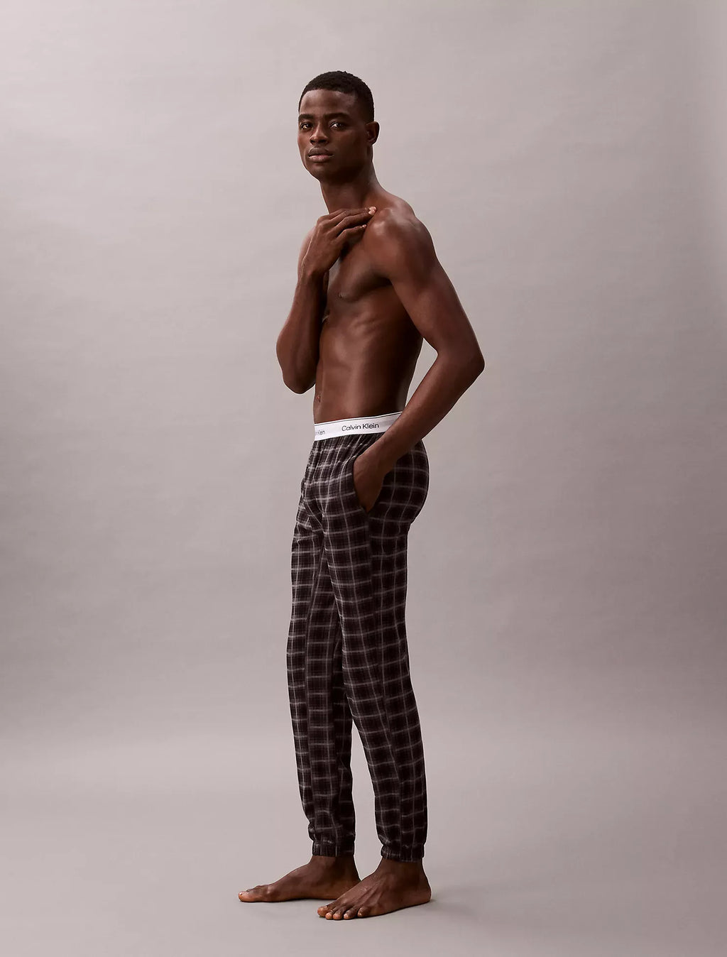 Pantalón tipo jogger para dormir de algodón