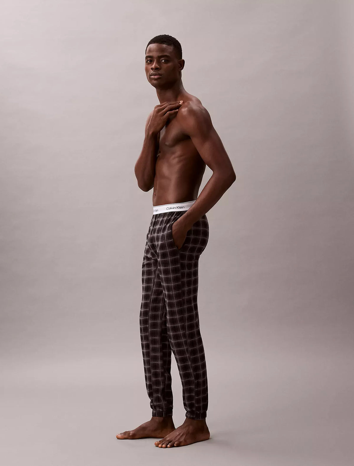 Pantalón tipo jogger para dormir de algodón