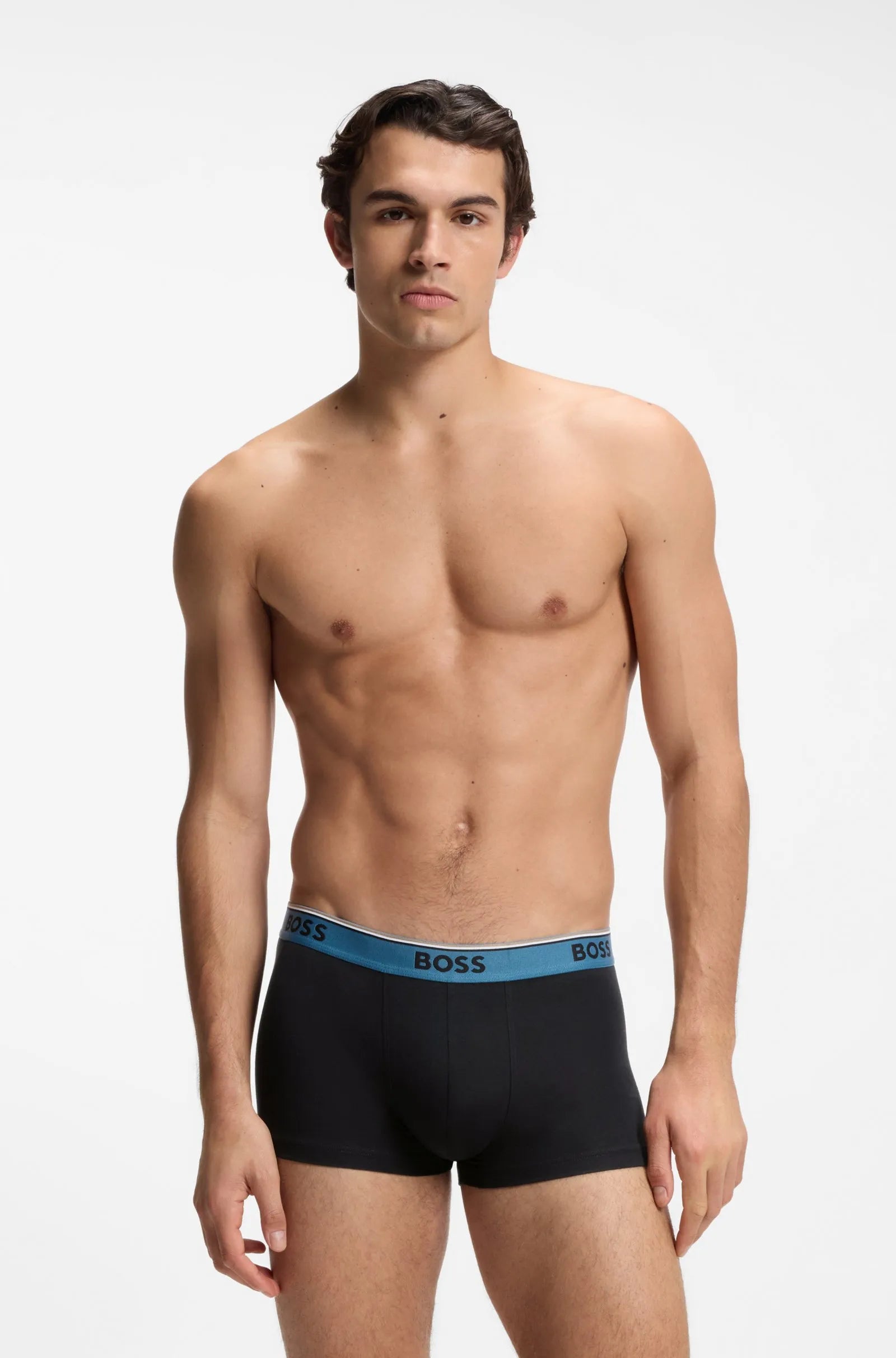 3 Pack Boxer cortos con logo en cinta