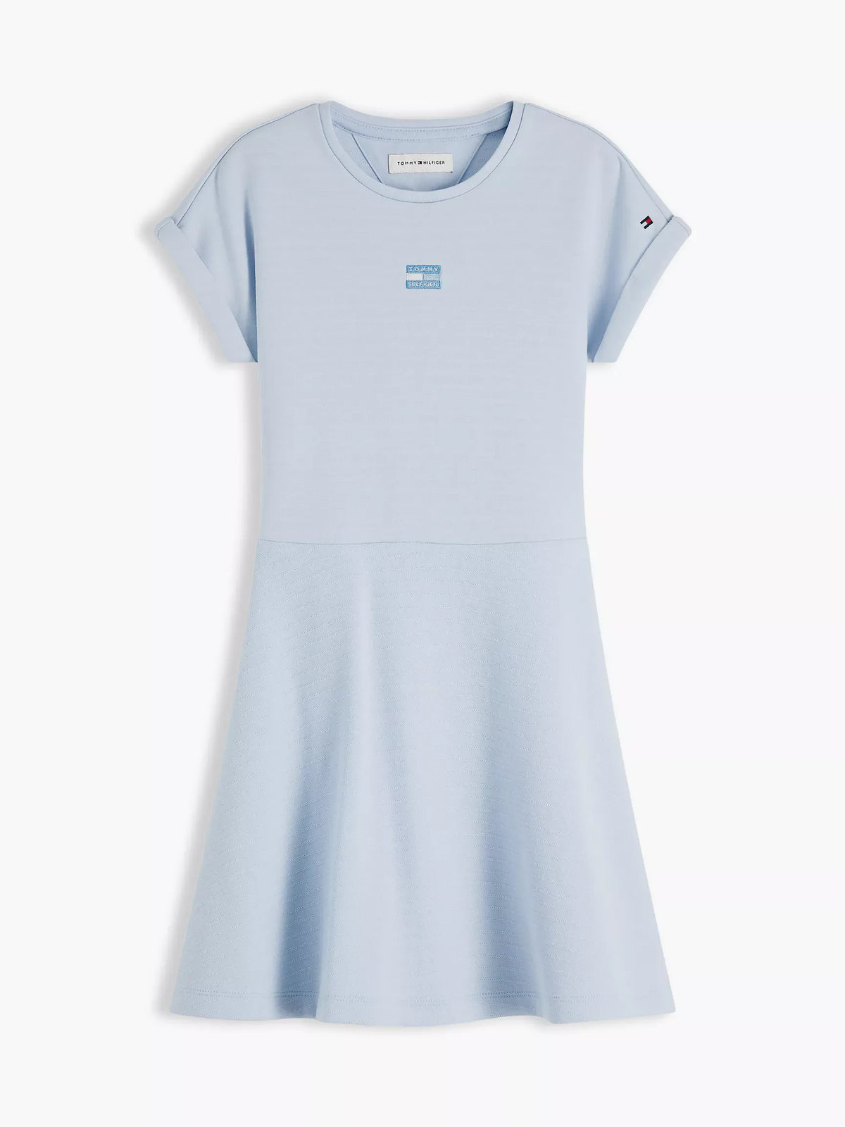Vestido con logo central tonal para niñas