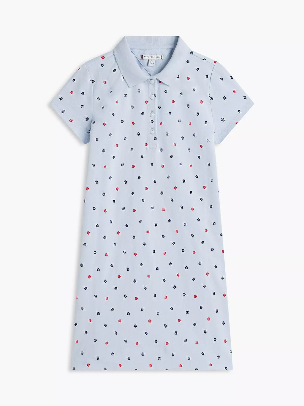 Vestido tela pique con estampado floral para niñas