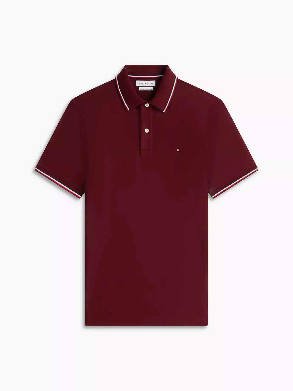 Chemise unicolor con cuello ribeteado