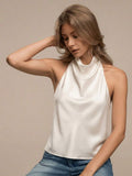 Blusa de satén