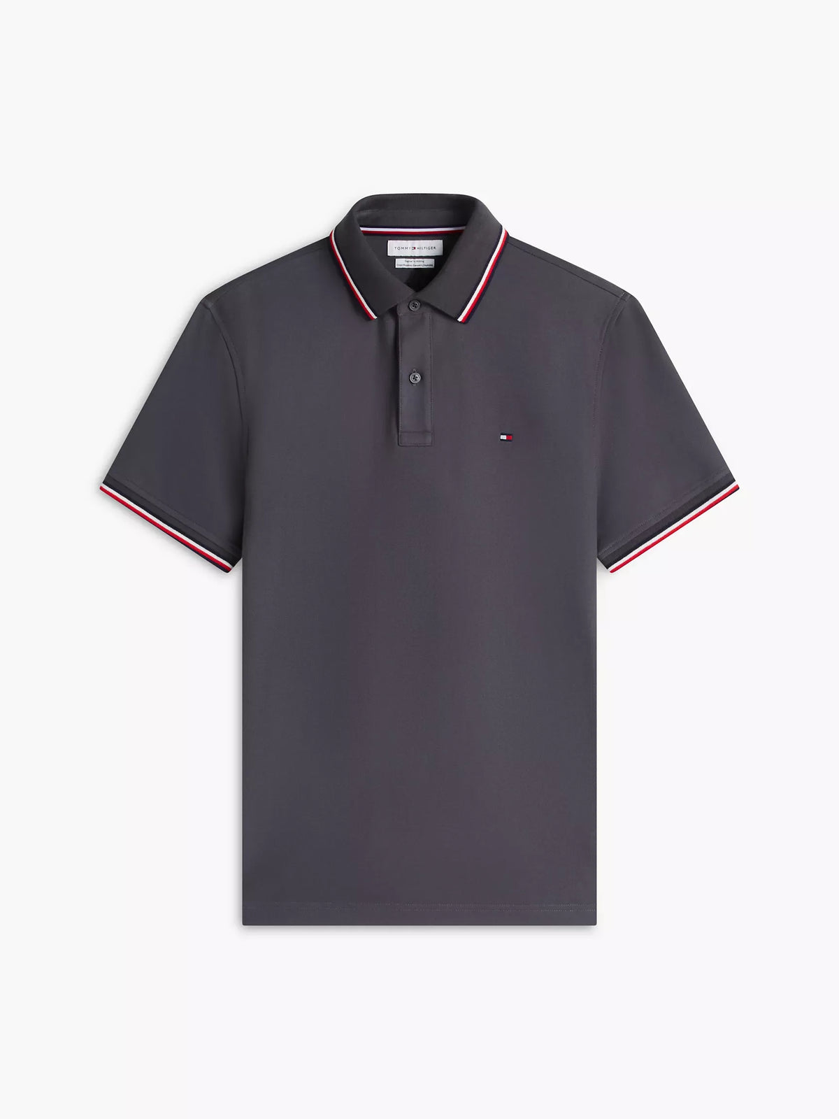 Chemise unicolor con cuello ribeteado
