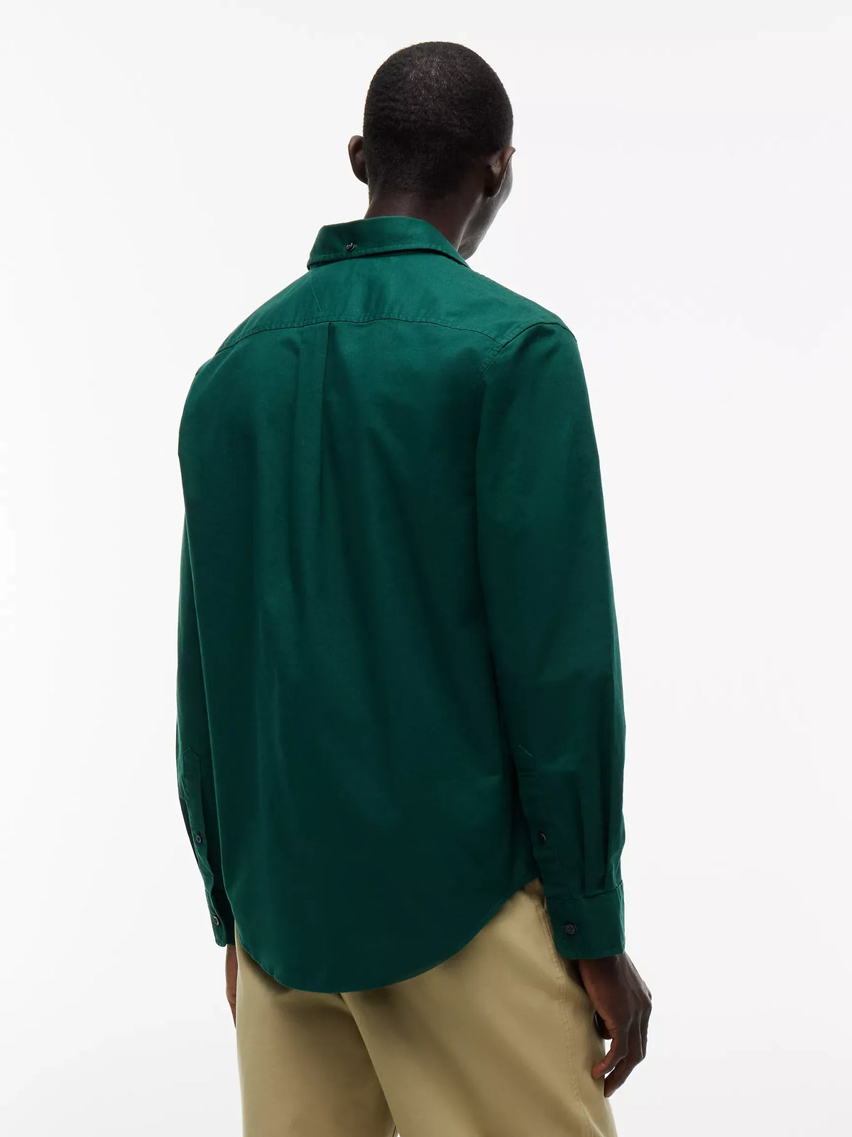 Camisa manga larga unicolor Oxford