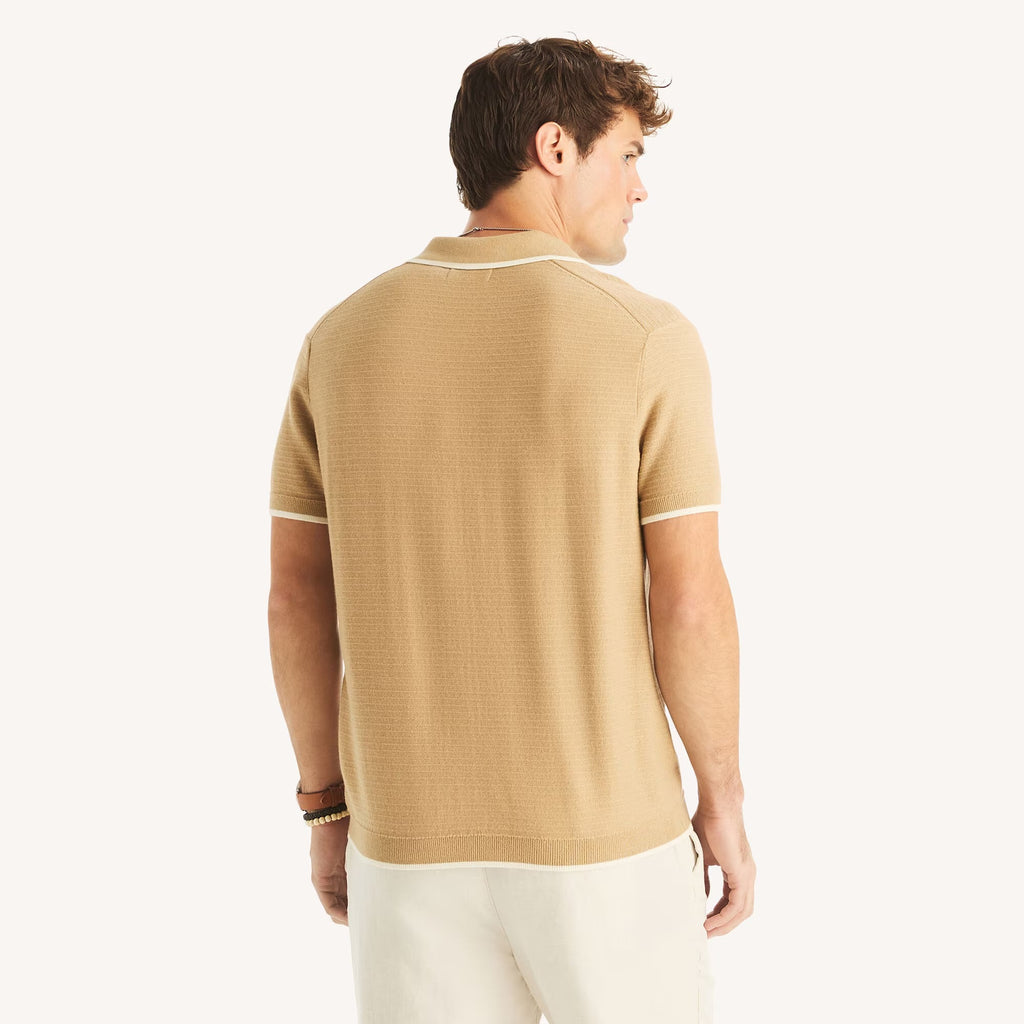 Chemise texturizado con tela de sueter