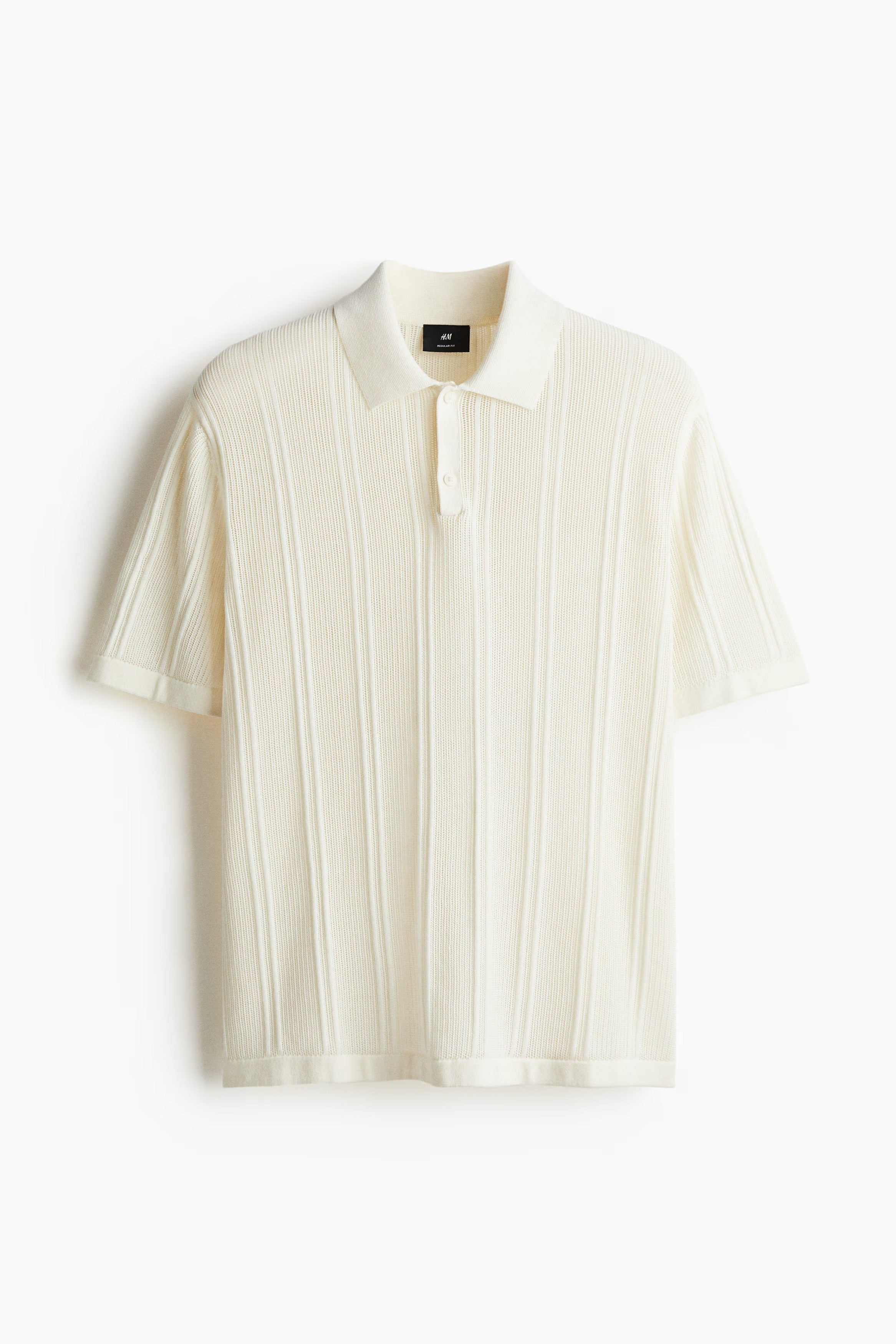 Chemise regular unicolor tejida